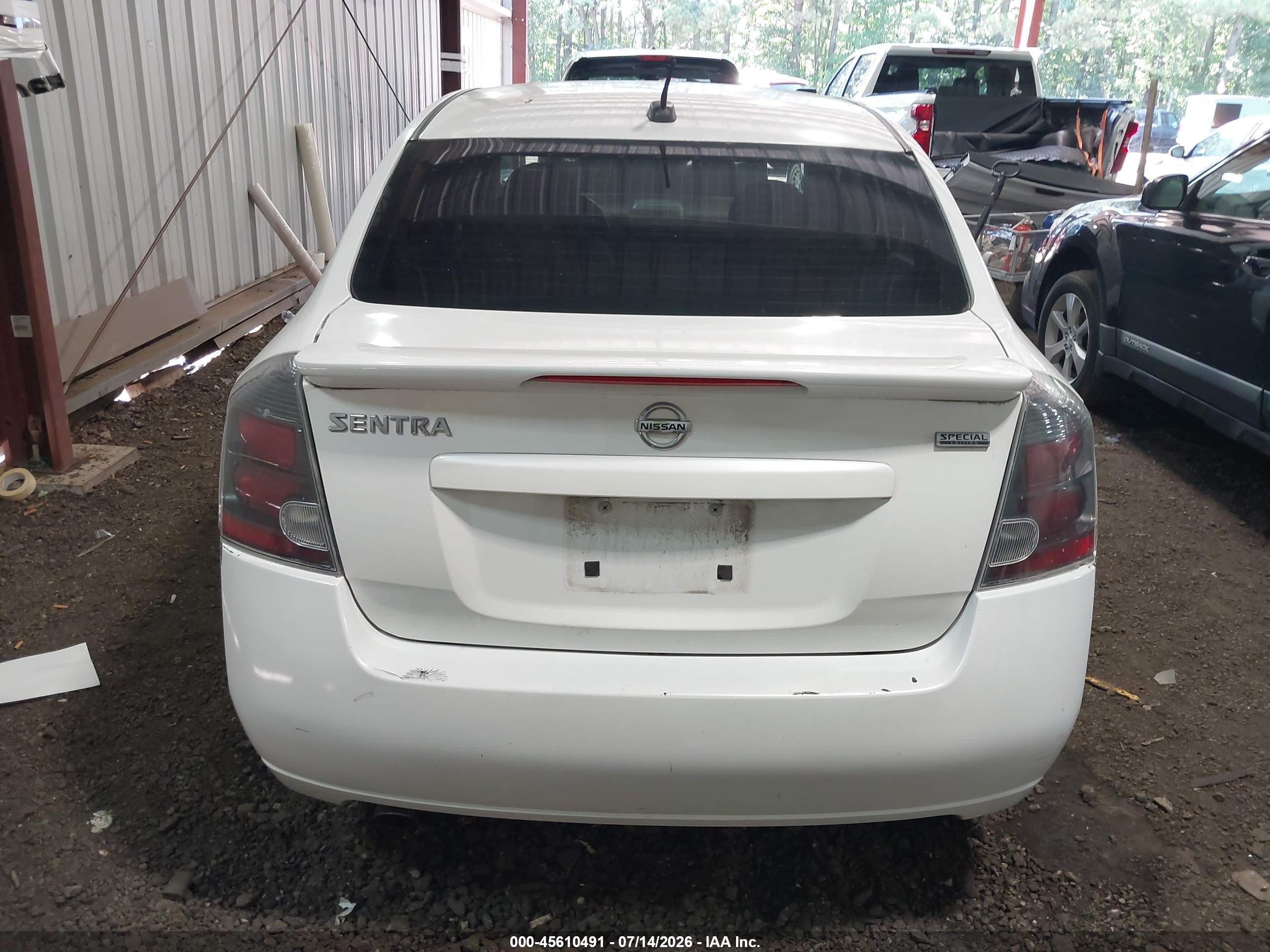 2011 Nissan Sentra 2.0sr White vin: 3N1AB6AP8BL707708
