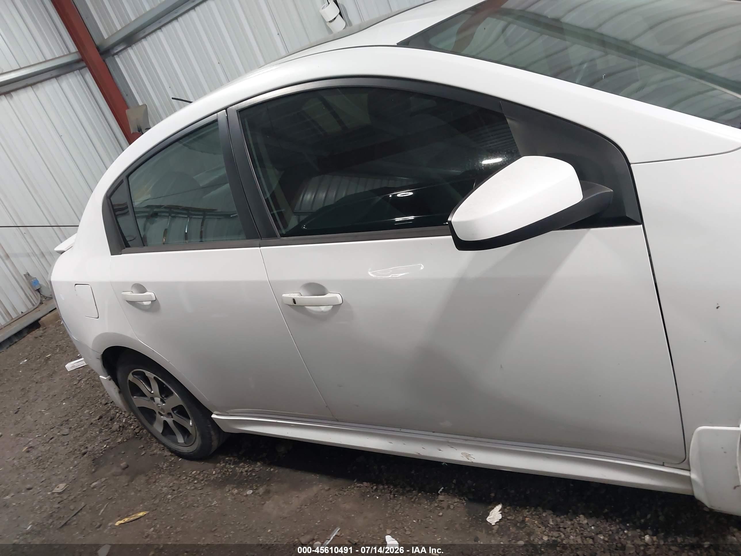 2011 Nissan Sentra 2.0sr White vin: 3N1AB6AP8BL707708