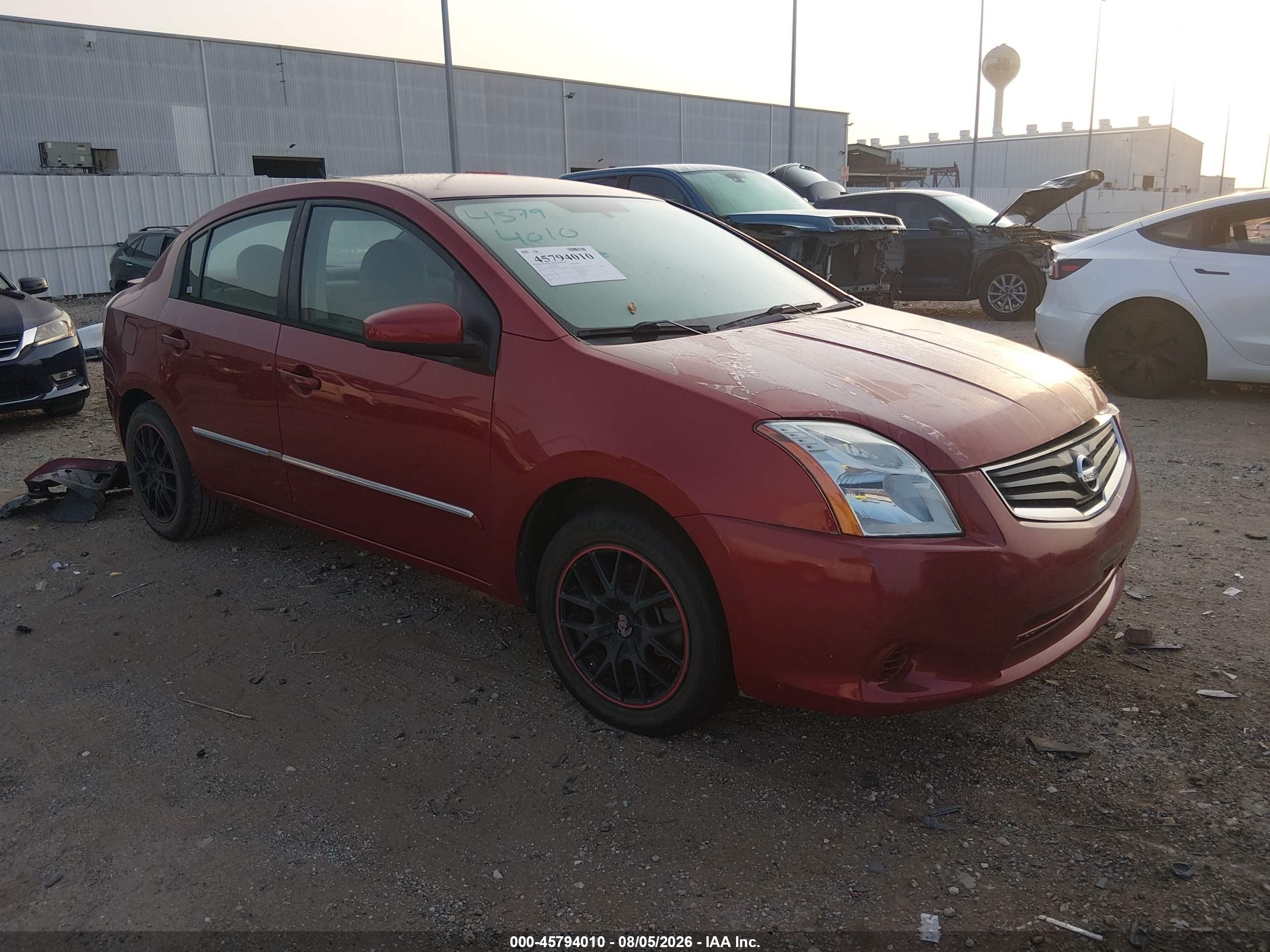 2011 Nissan Sentra 2.0s Red vin: 3N1AB6AP8BL727795