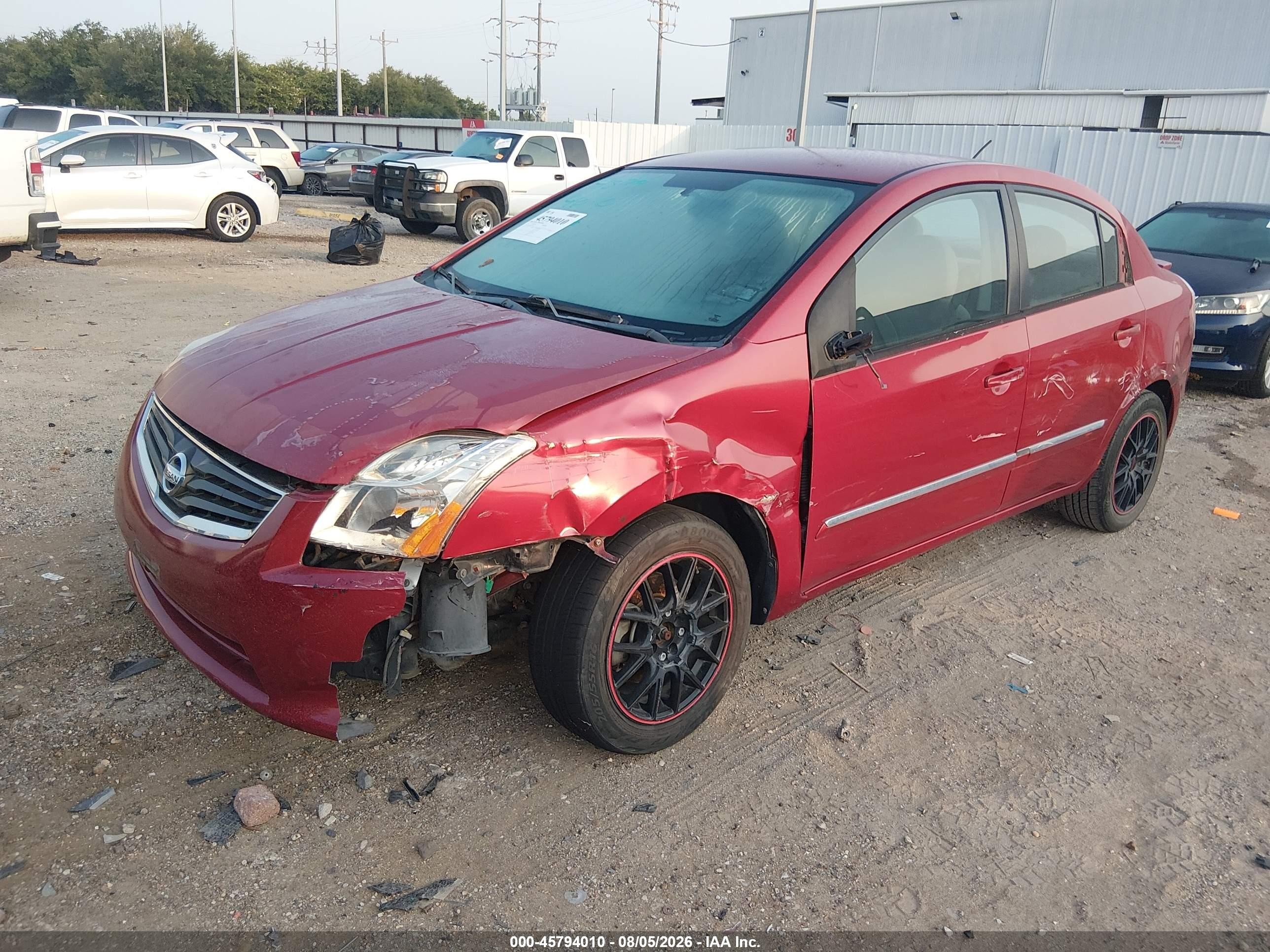 2011 Nissan Sentra 2.0s Red vin: 3N1AB6AP8BL727795