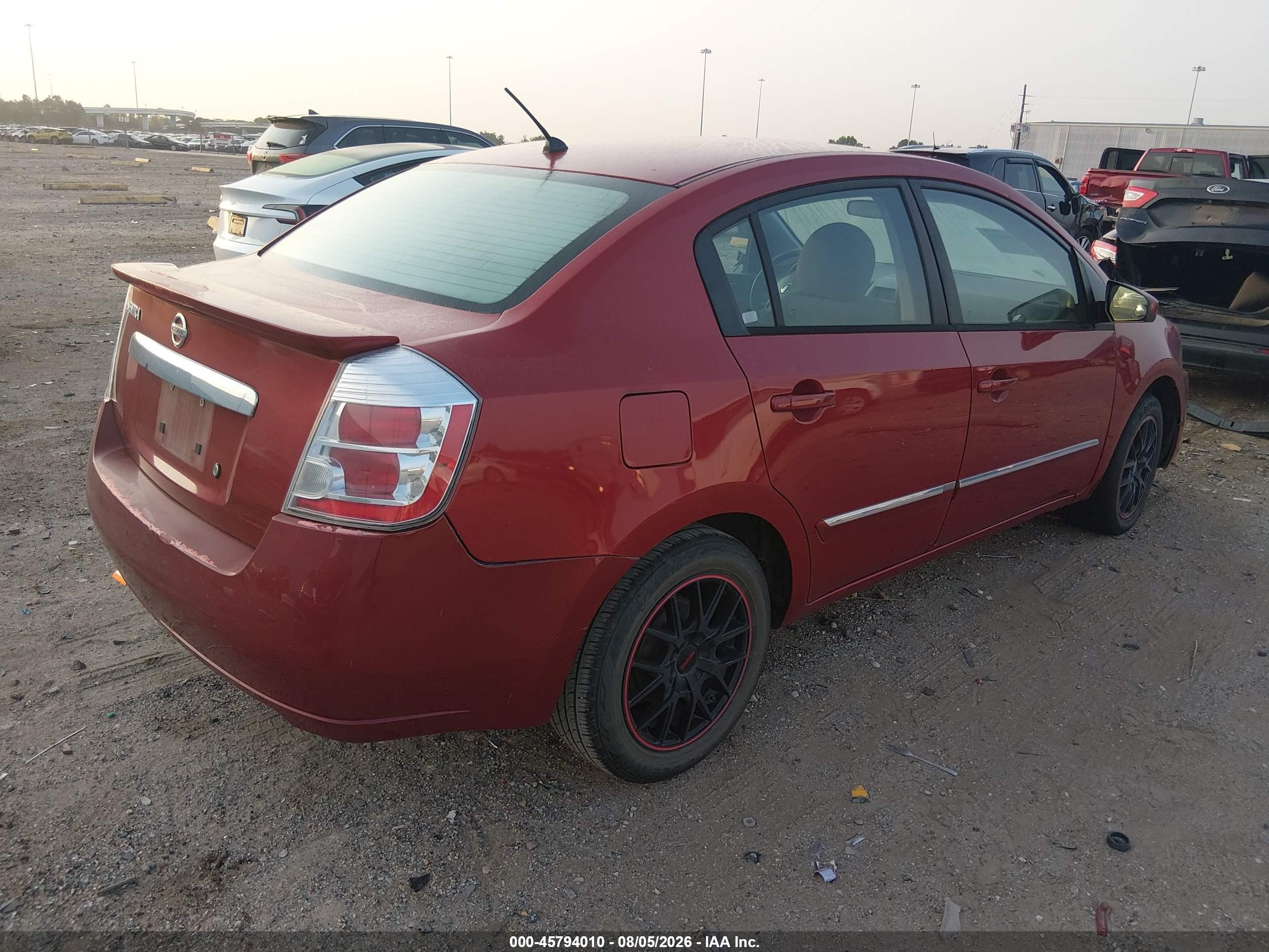 2011 Nissan Sentra 2.0s Red vin: 3N1AB6AP8BL727795