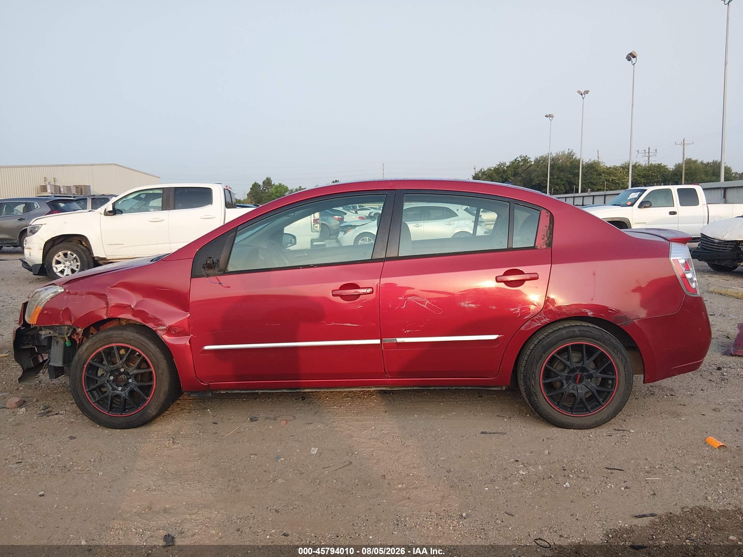 2011 Nissan Sentra 2.0s Red vin: 3N1AB6AP8BL727795