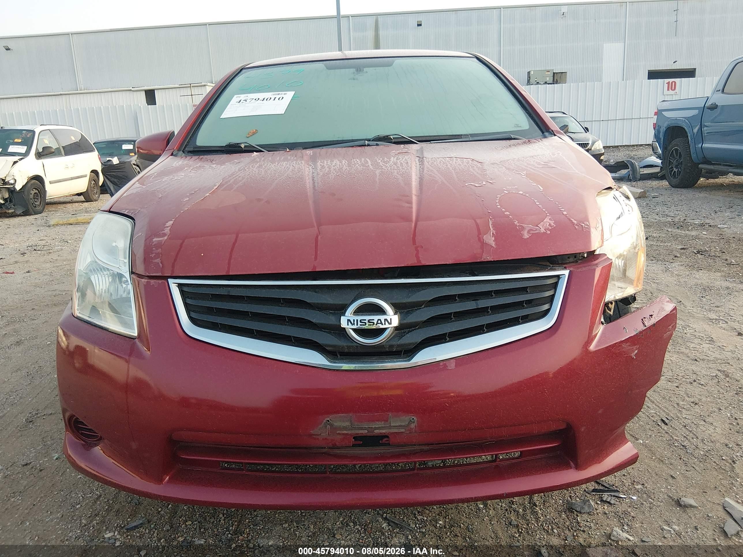 2011 Nissan Sentra 2.0s Red vin: 3N1AB6AP8BL727795