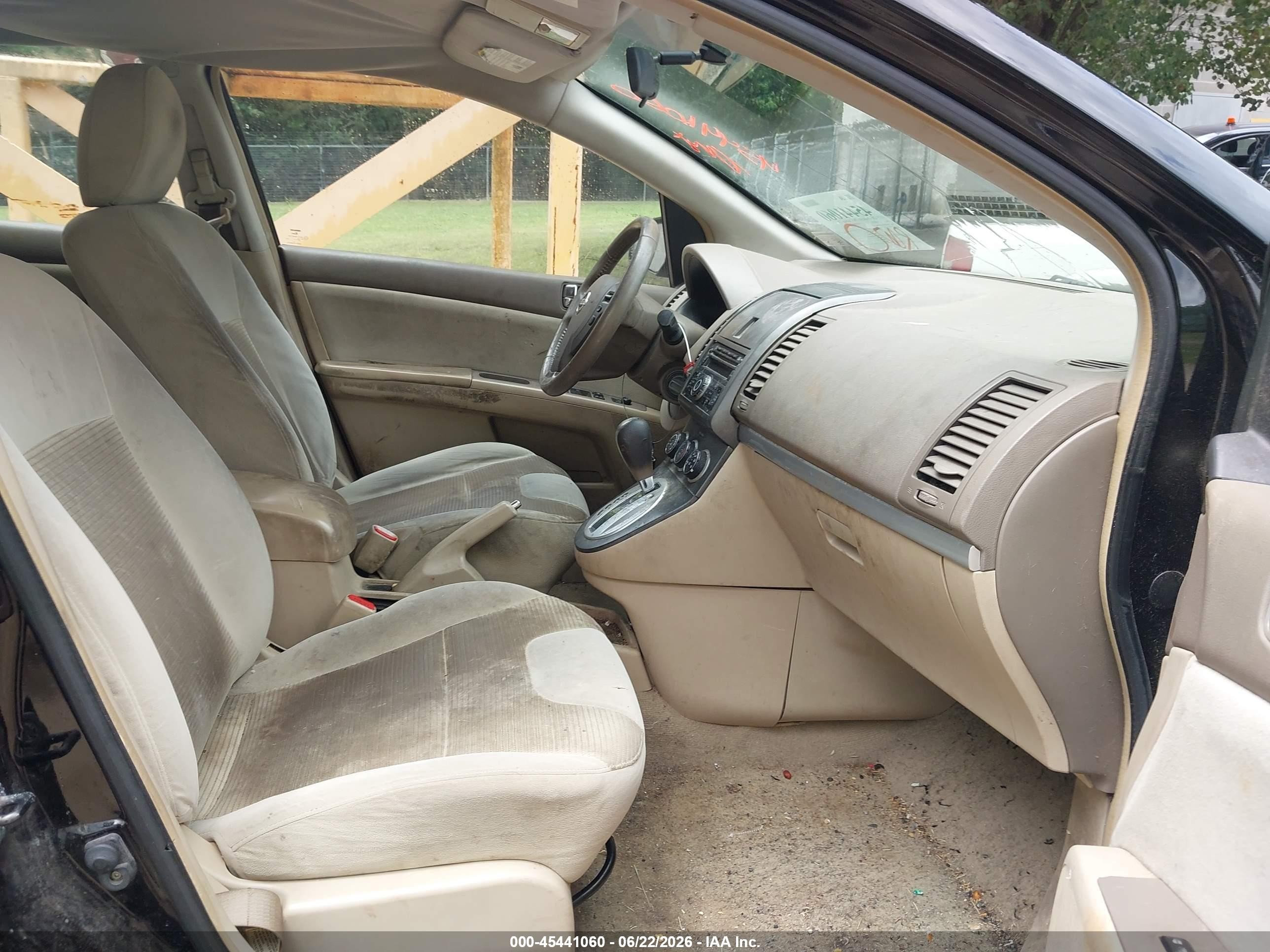 2012 Nissan Sentra 2.0 S Черный vin: 3N1AB6AP8CL607805