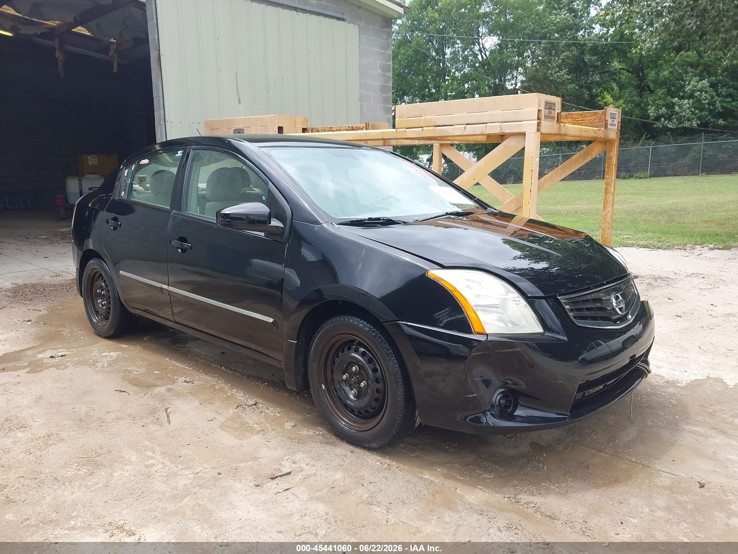 2012 Nissan Sentra 2.0 S Black vin: 3N1AB6AP8CL607805