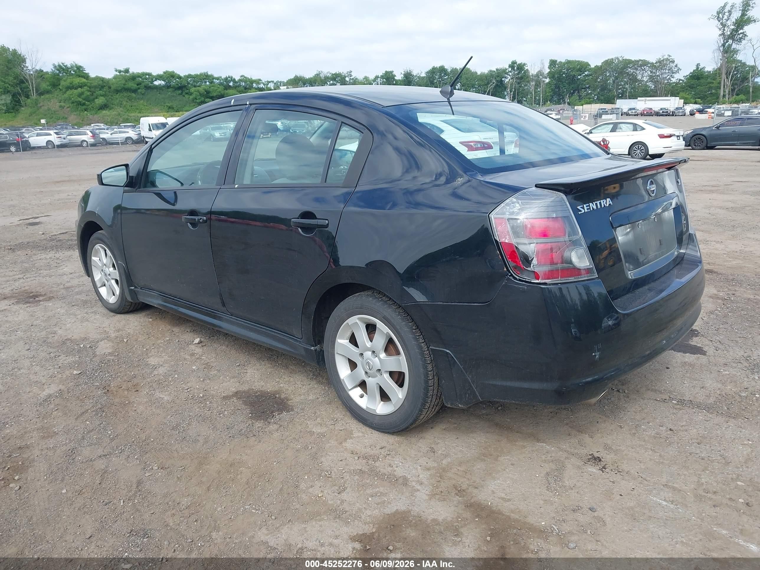 2012 Nissan Sentra 2.0 Sr Black vin: 3N1AB6AP8CL609473