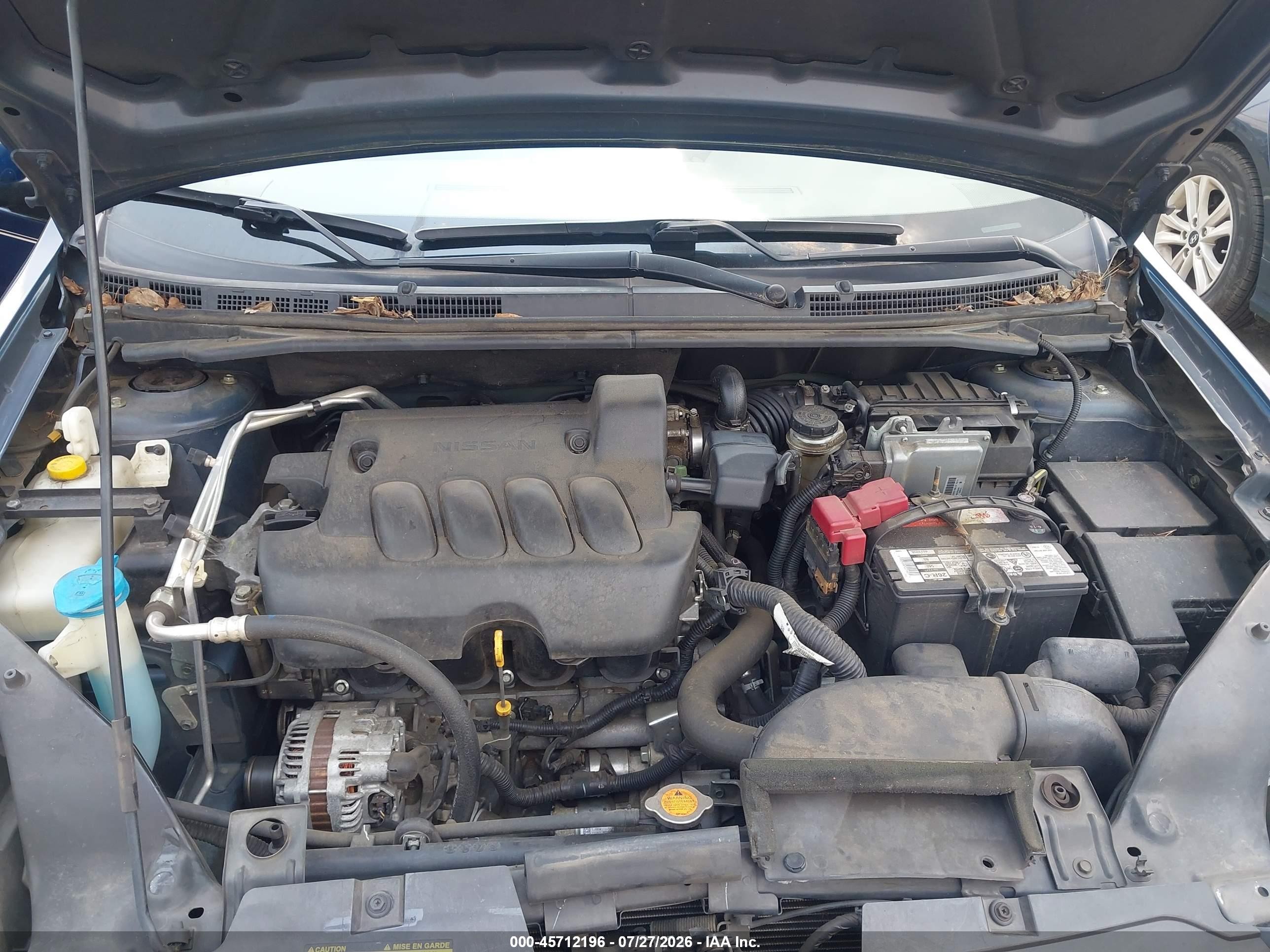 2012 Nissan Sentra 2.0 S Blue vin: 3N1AB6AP8CL616830