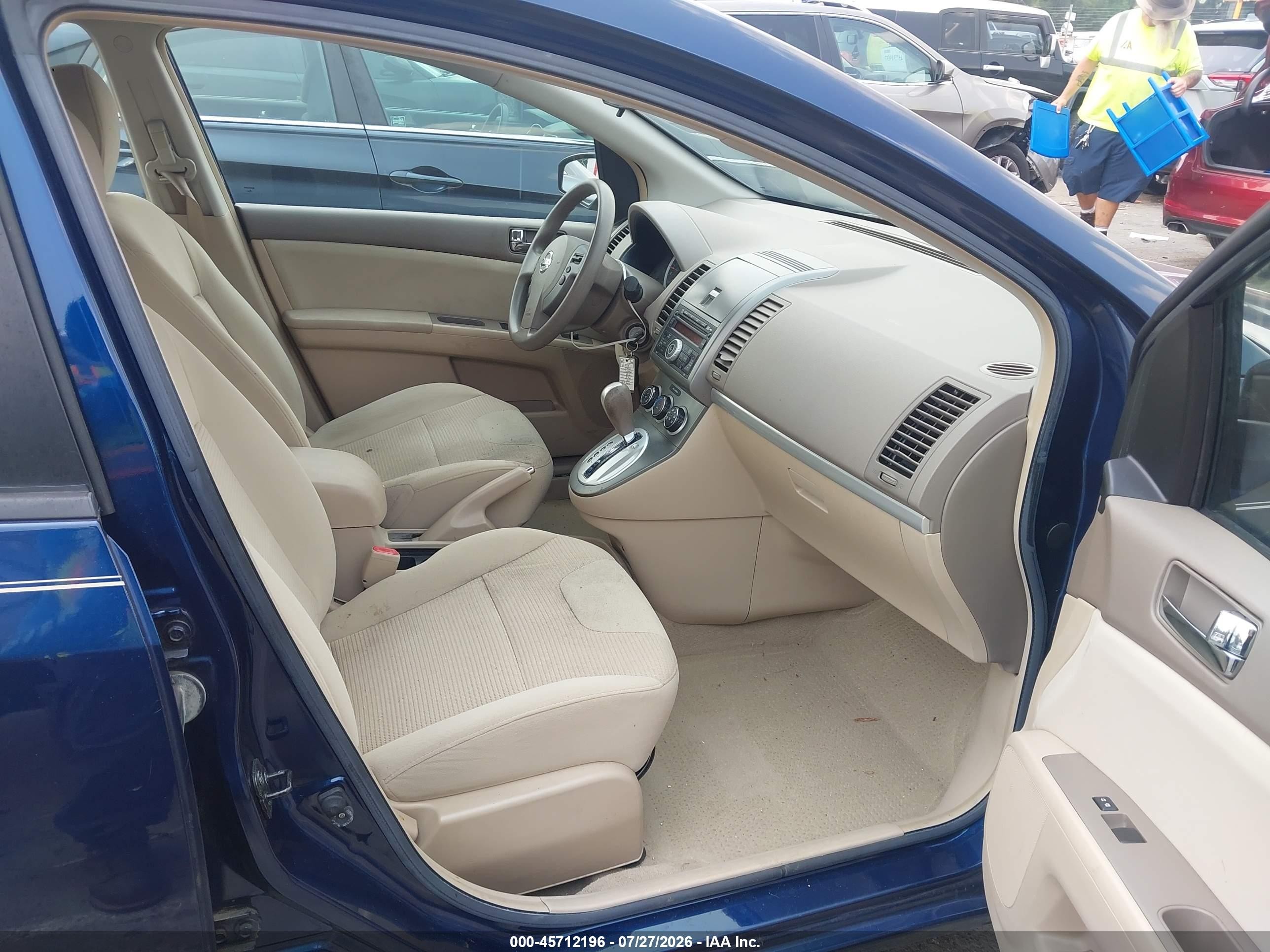 2012 Nissan Sentra 2.0 S Blue vin: 3N1AB6AP8CL616830