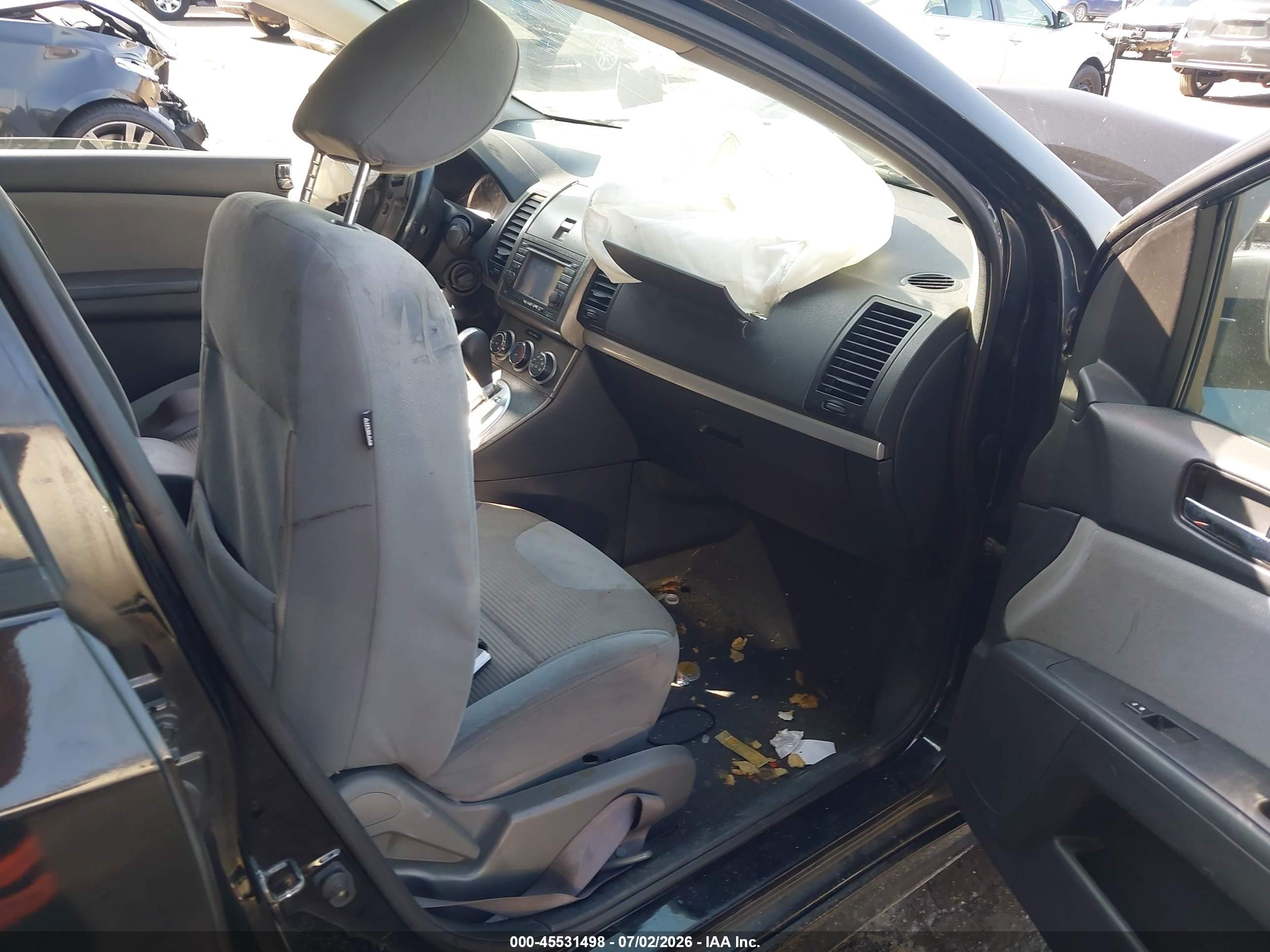 2012 Nissan Sentra 2.0 Sr Black vin: 3N1AB6AP8CL632137