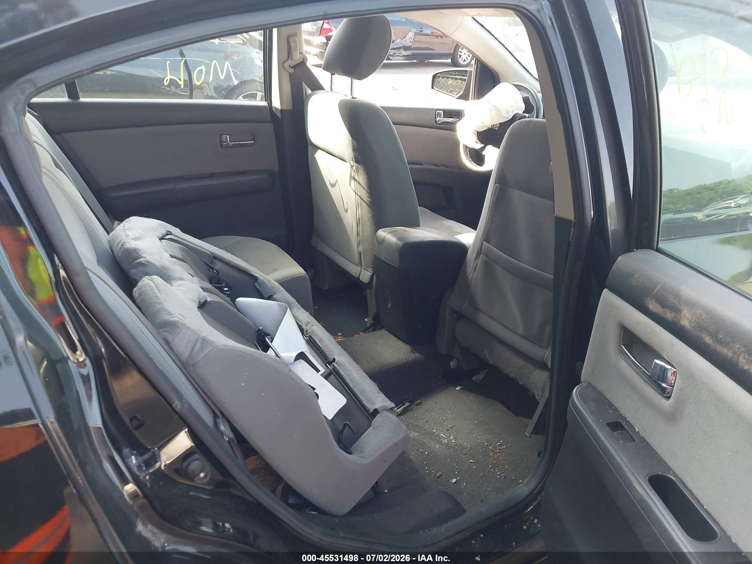 2012 Nissan Sentra 2.0 Sr Black vin: 3N1AB6AP8CL632137