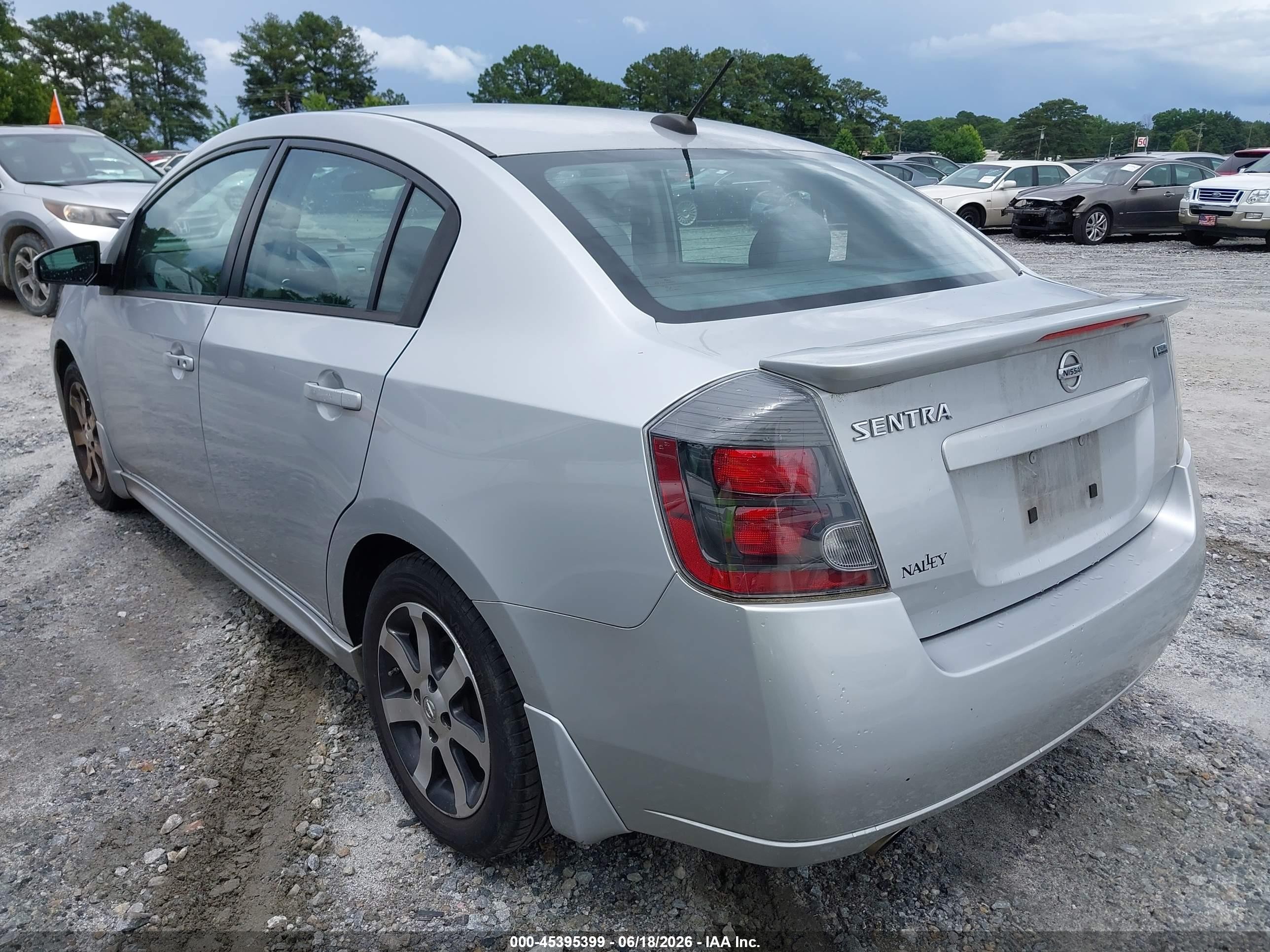 2012 Nissan Sentra 2.0 Sr Silver vin: 3N1AB6AP8CL638553