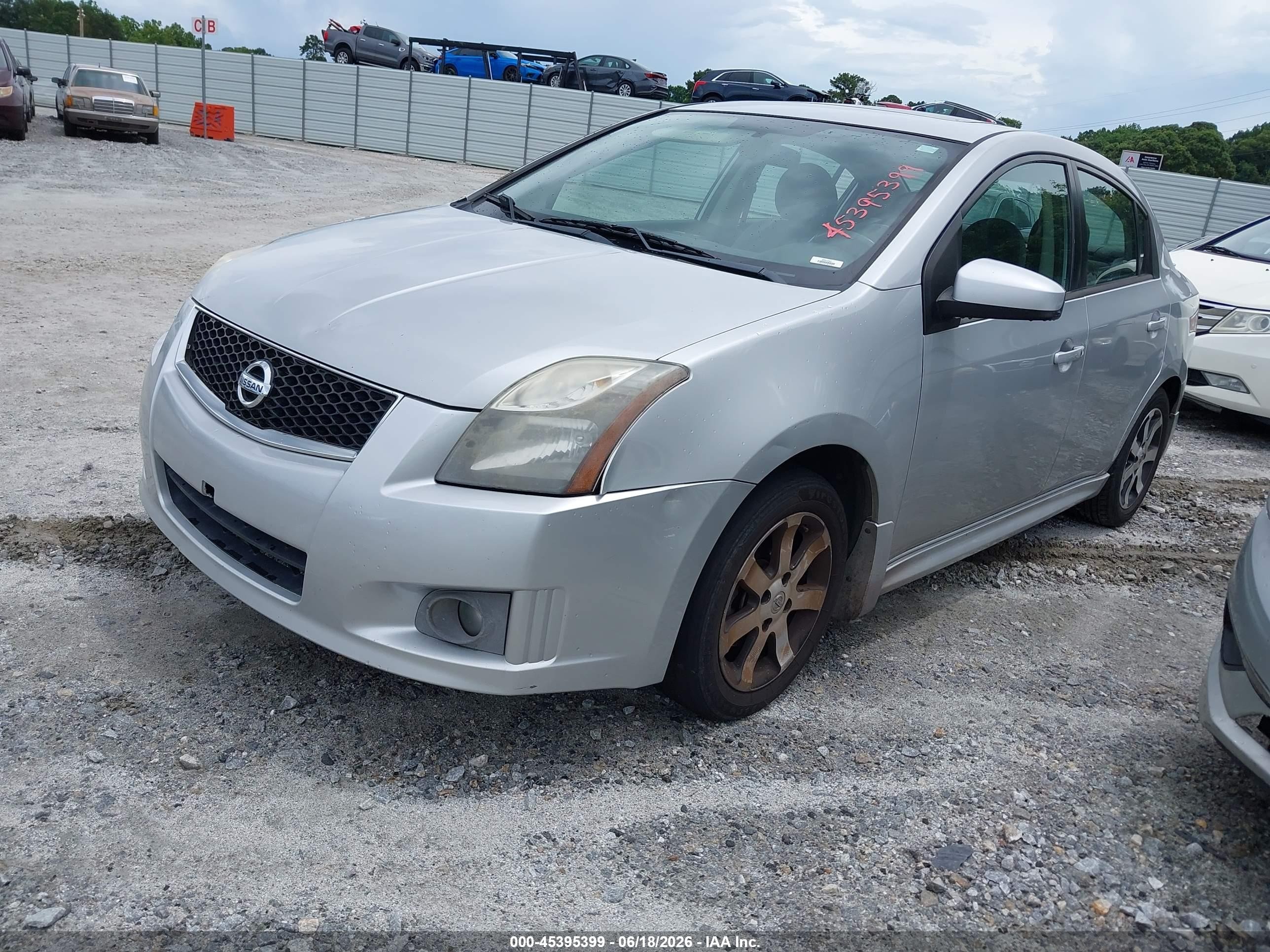 2012 Nissan Sentra 2.0 Sr Silver vin: 3N1AB6AP8CL638553