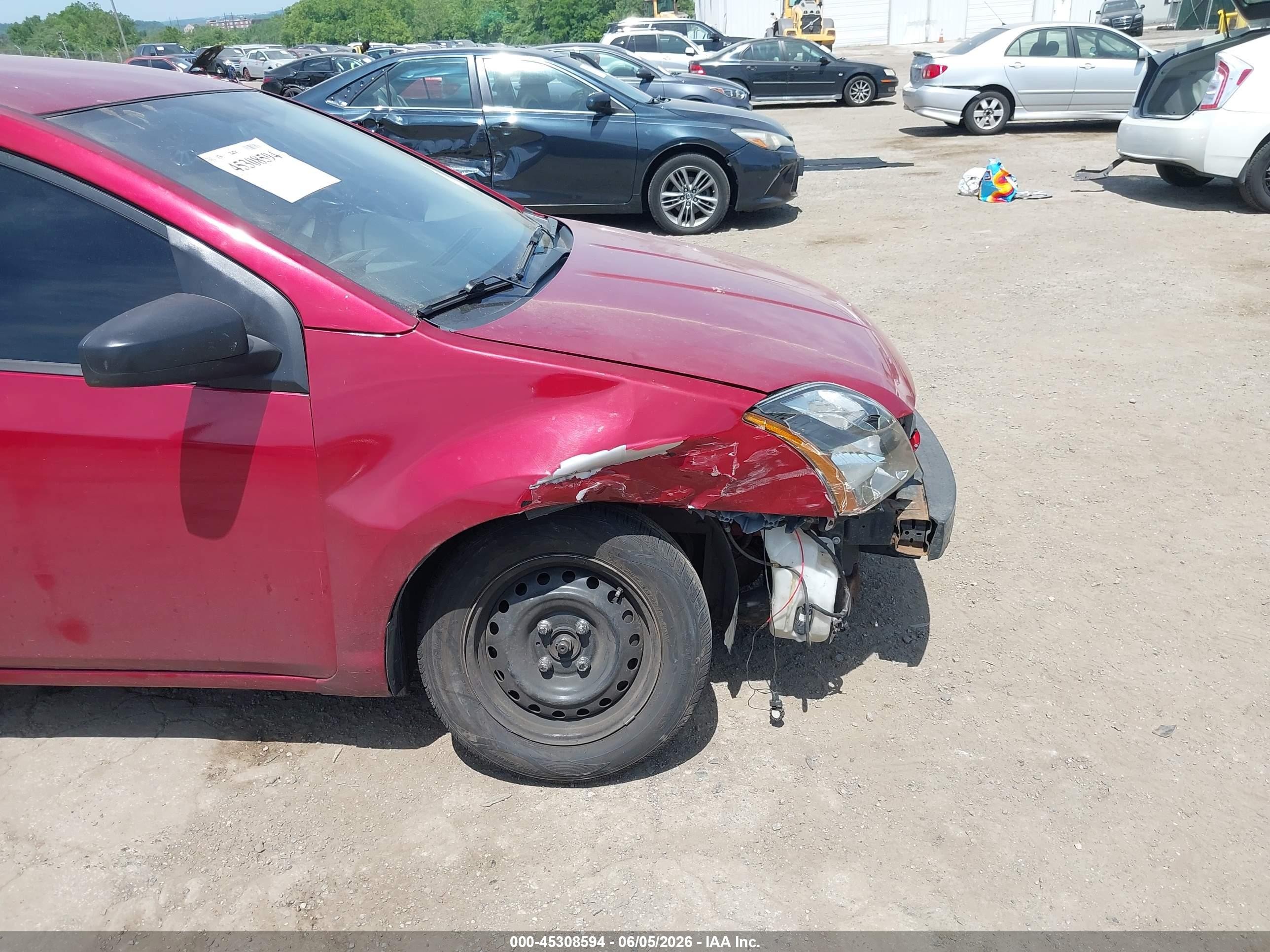2012 Nissan Sentra 2.0 Красный vin: 3N1AB6AP8CL649763