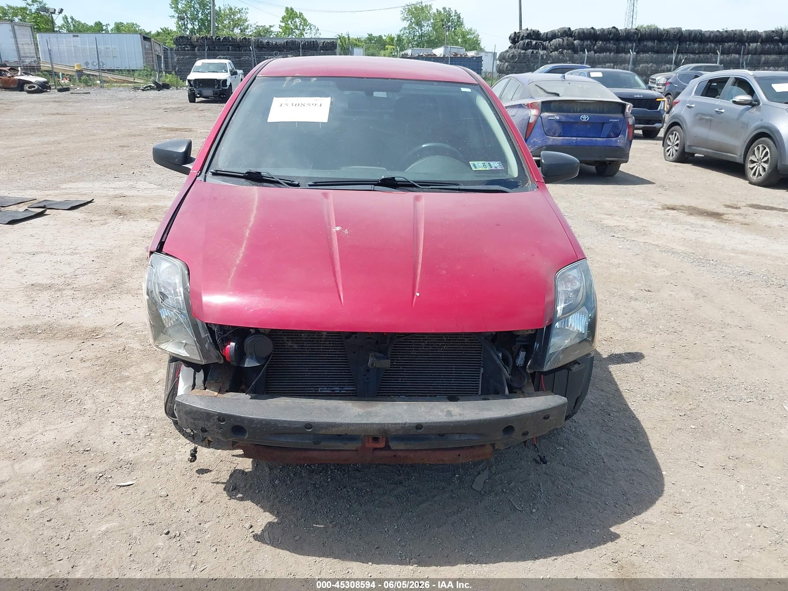 2012 Nissan Sentra 2.0 Красный vin: 3N1AB6AP8CL649763