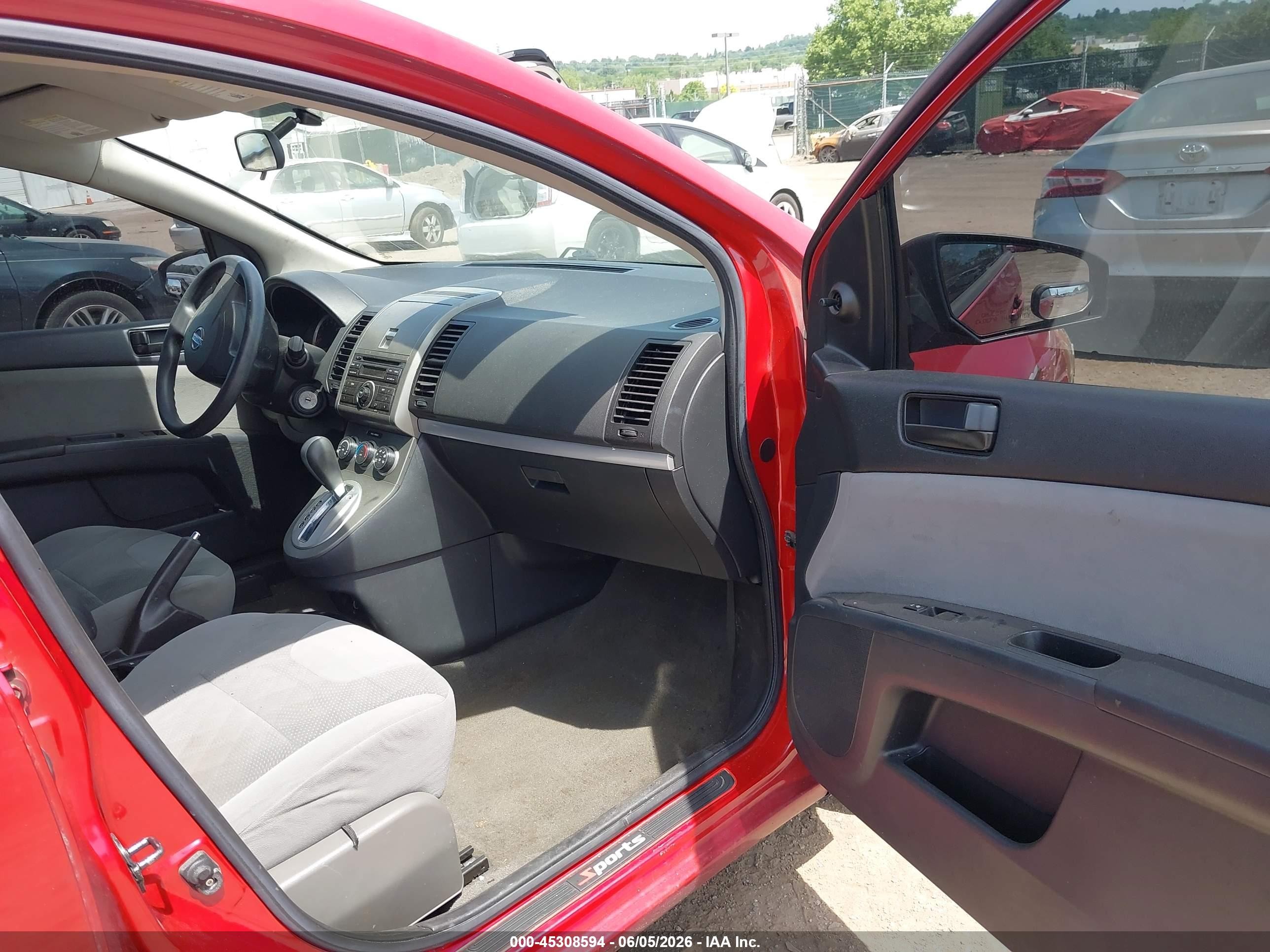 2012 Nissan Sentra 2.0 Красный vin: 3N1AB6AP8CL649763