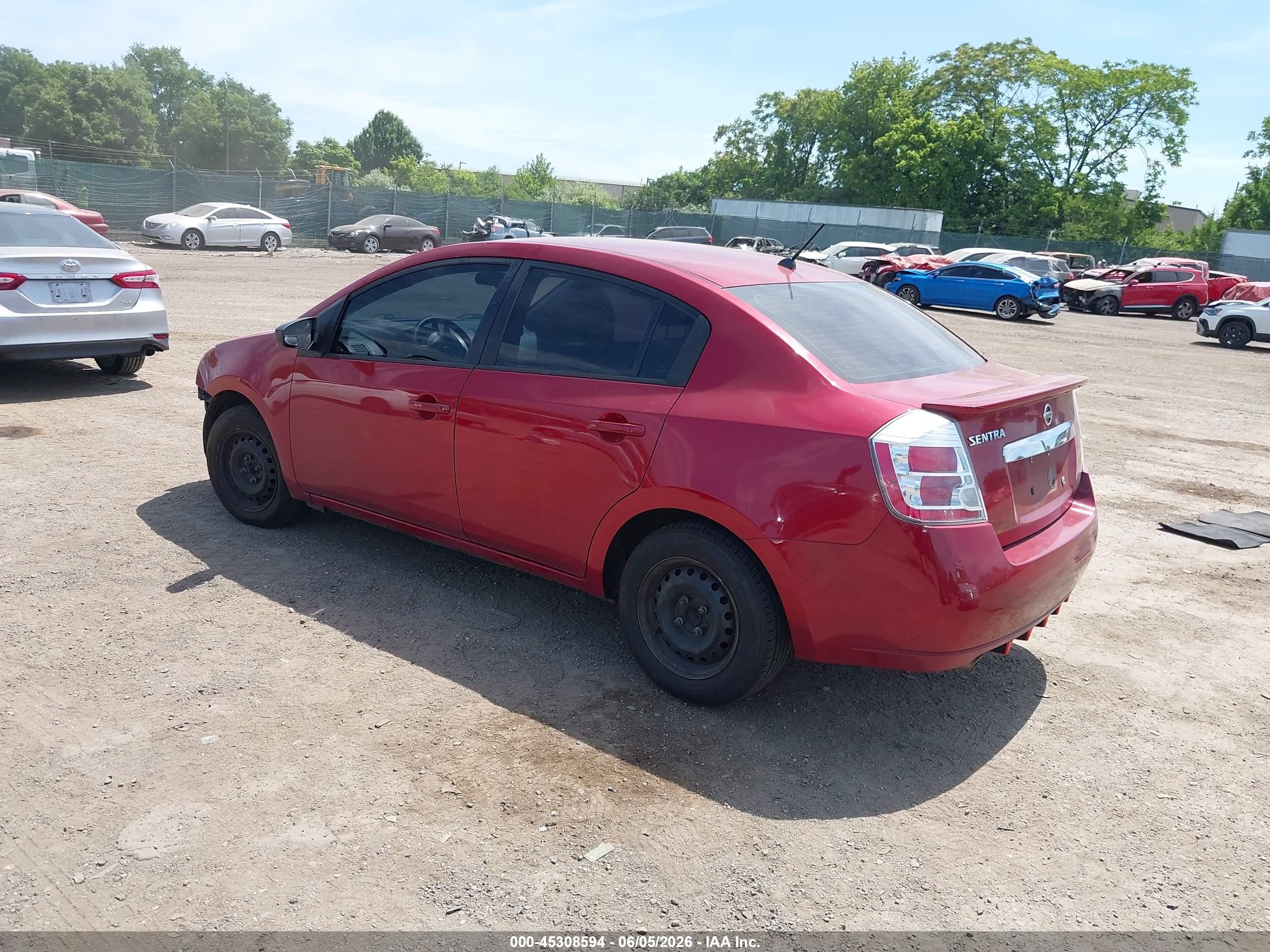 2012 Nissan Sentra 2.0 Красный vin: 3N1AB6AP8CL649763
