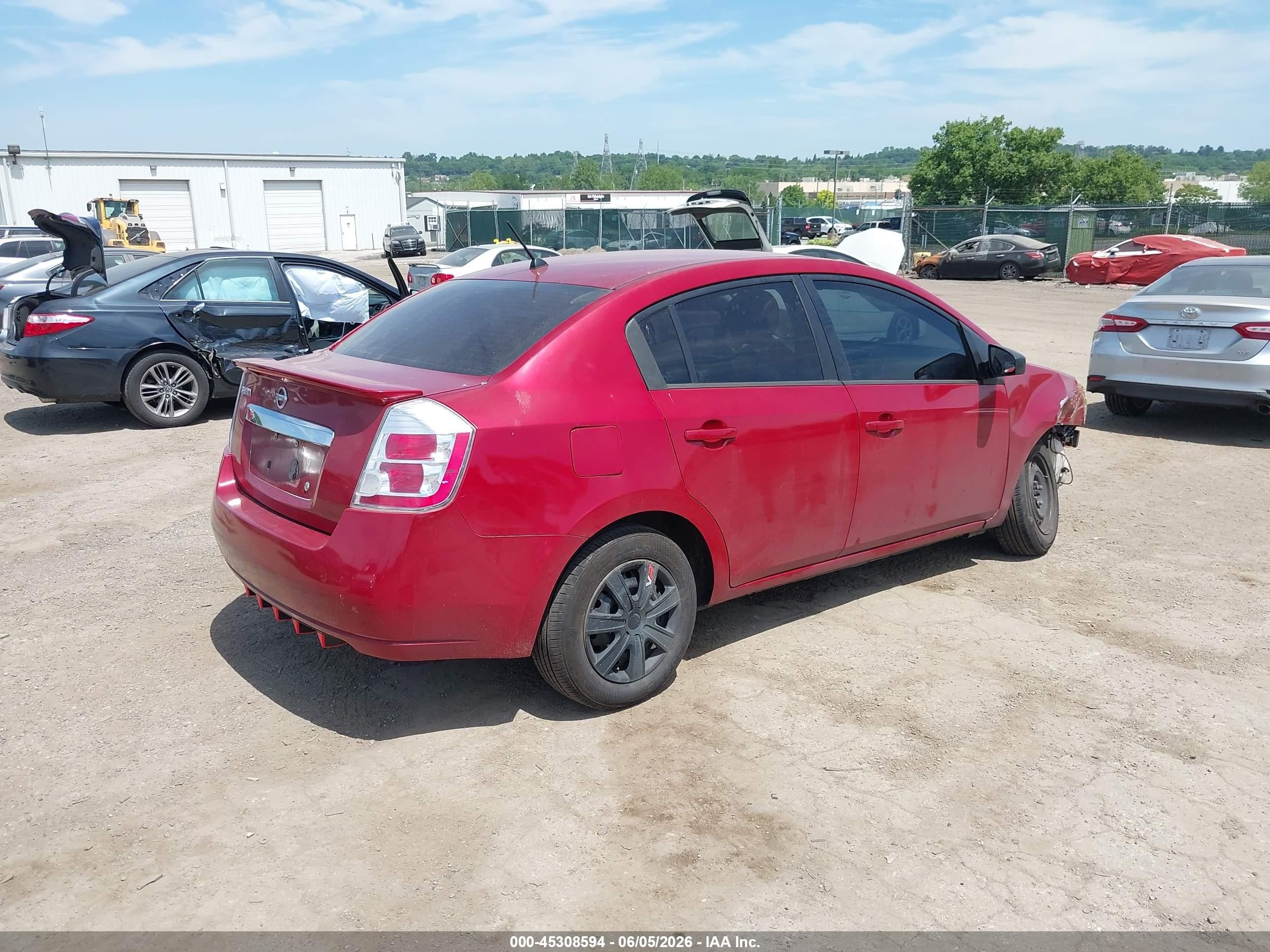 2012 Nissan Sentra 2.0 Красный vin: 3N1AB6AP8CL649763