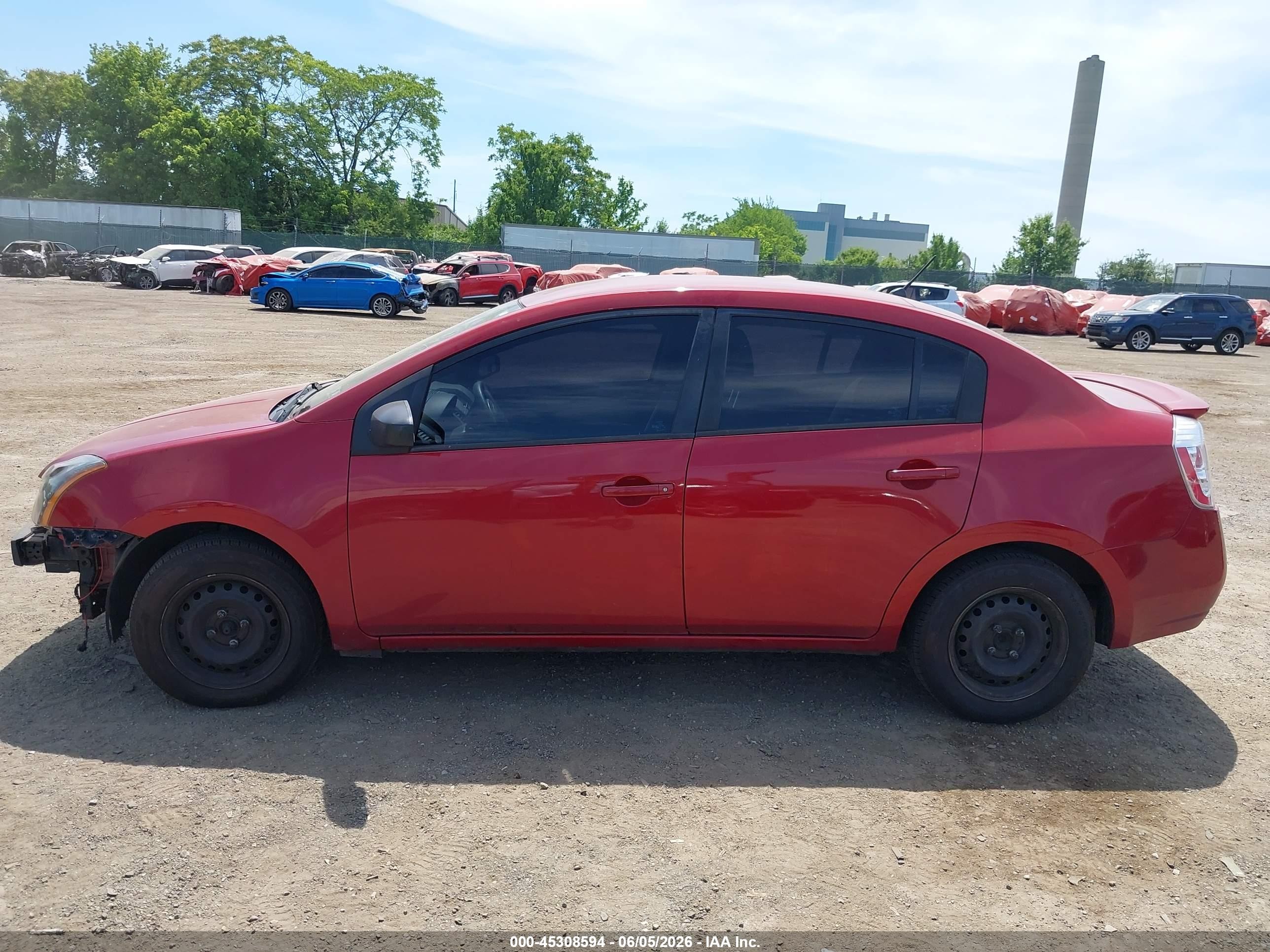 2012 Nissan Sentra 2.0 Красный vin: 3N1AB6AP8CL649763