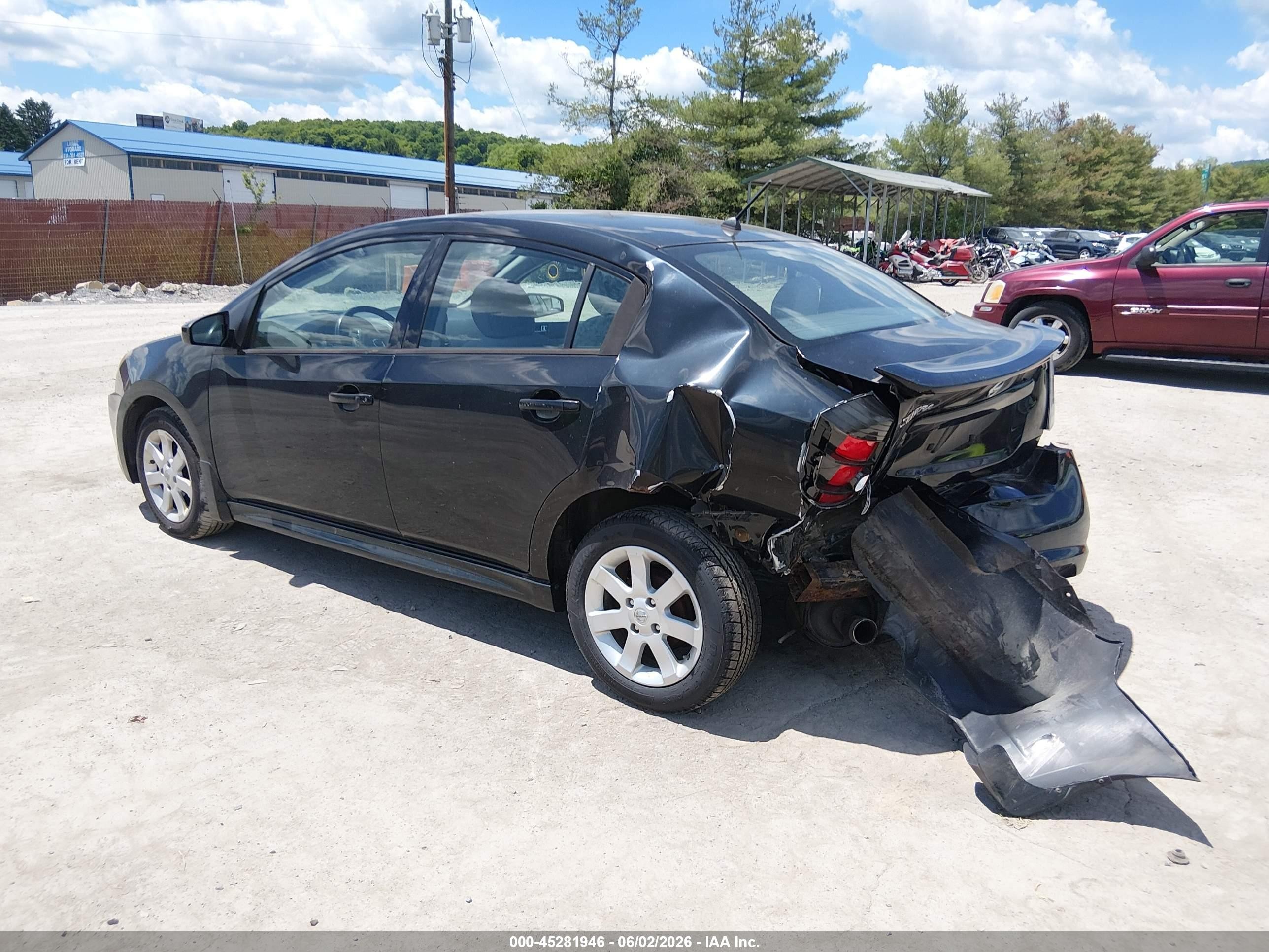 2012 Nissan Sentra 2.0 Sr Black vin: 3N1AB6AP8CL652808