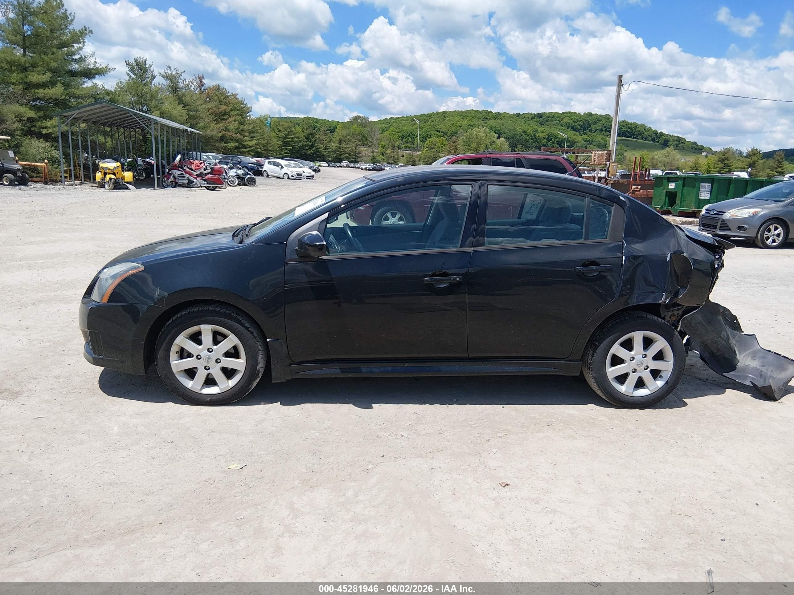 2012 Nissan Sentra 2.0 Sr Black vin: 3N1AB6AP8CL652808