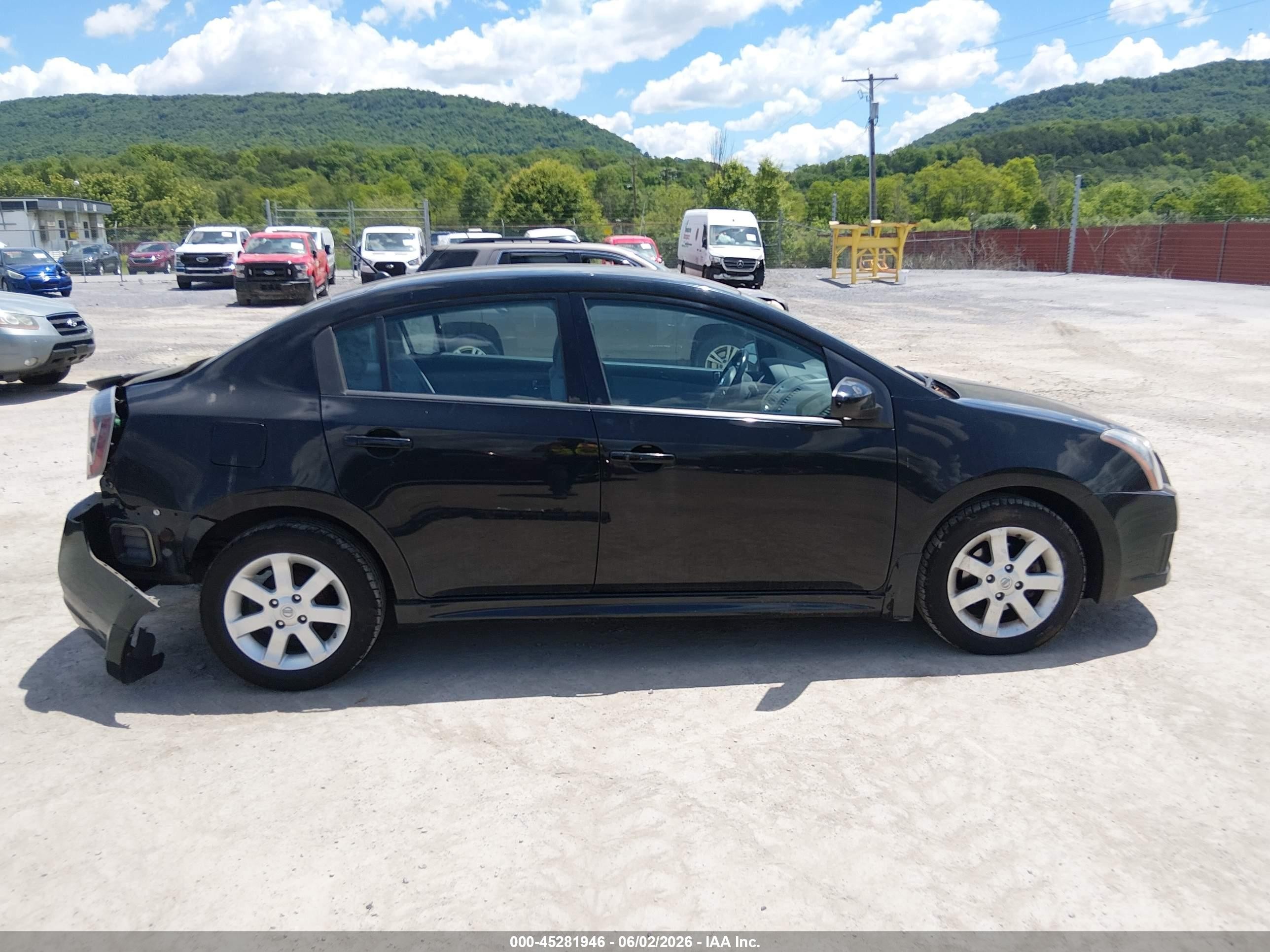 2012 Nissan Sentra 2.0 Sr Black vin: 3N1AB6AP8CL652808