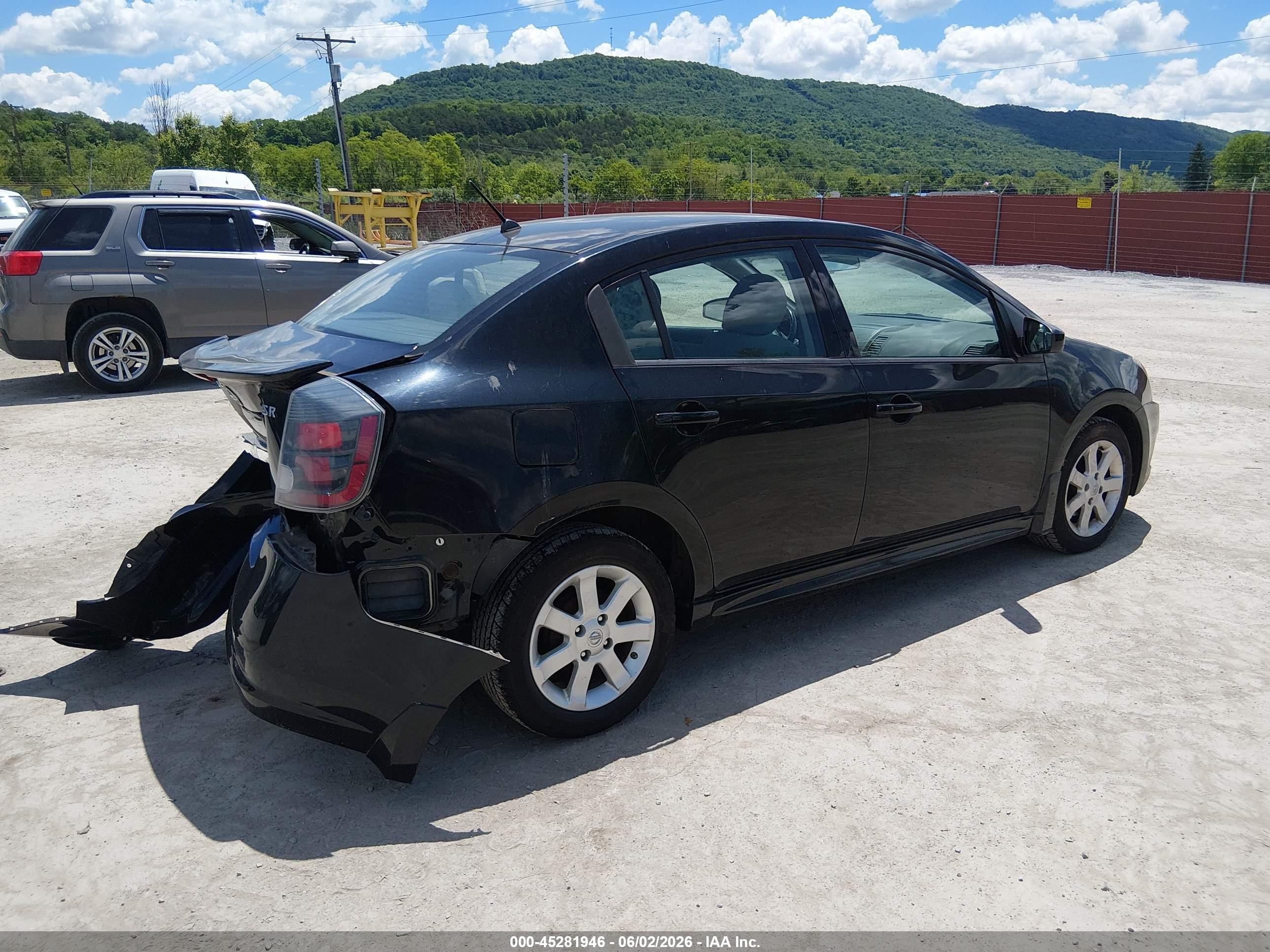 2012 Nissan Sentra 2.0 Sr Black vin: 3N1AB6AP8CL652808