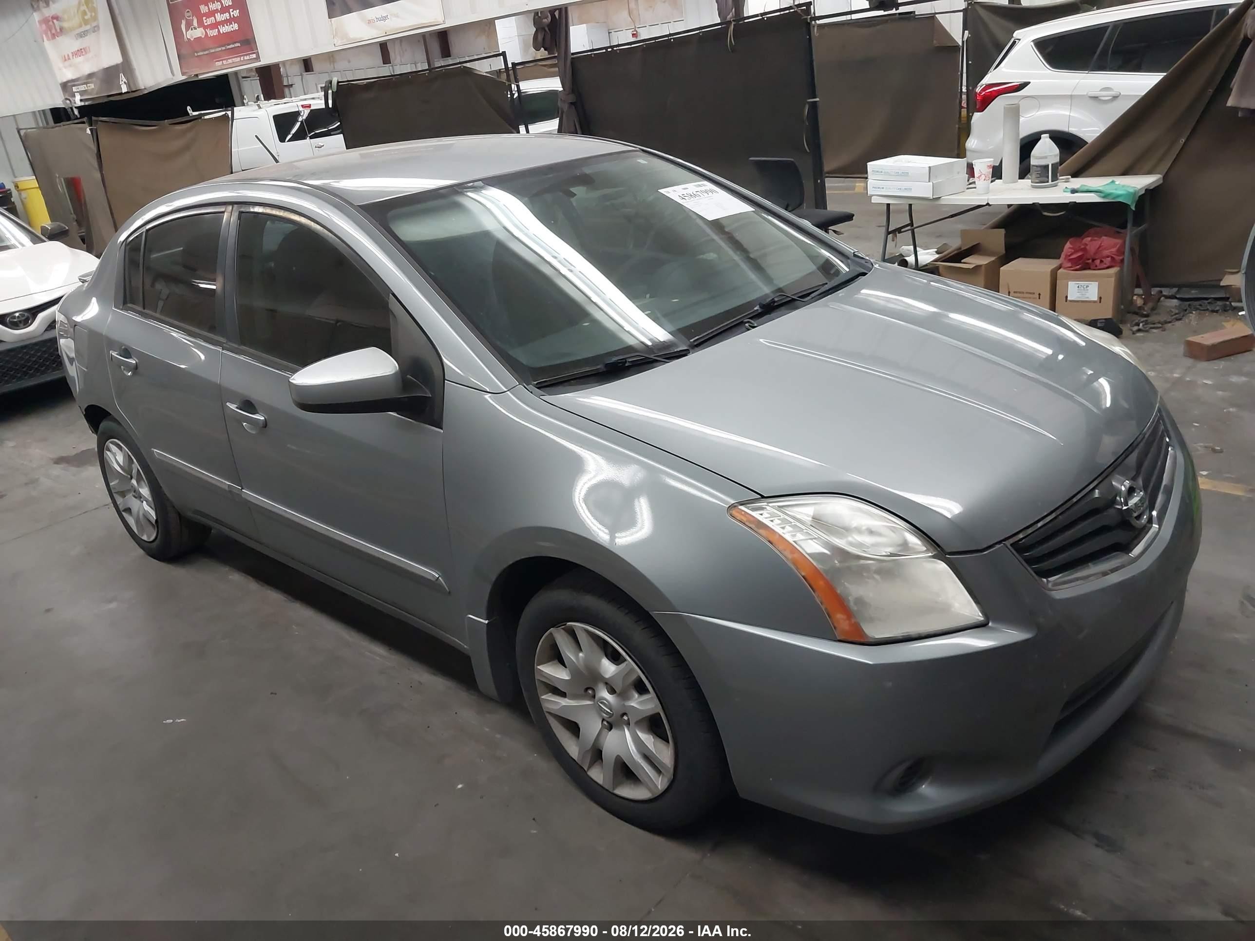 2012 Nissan Sentra 2.0 S Gray vin: 3N1AB6AP8CL672718