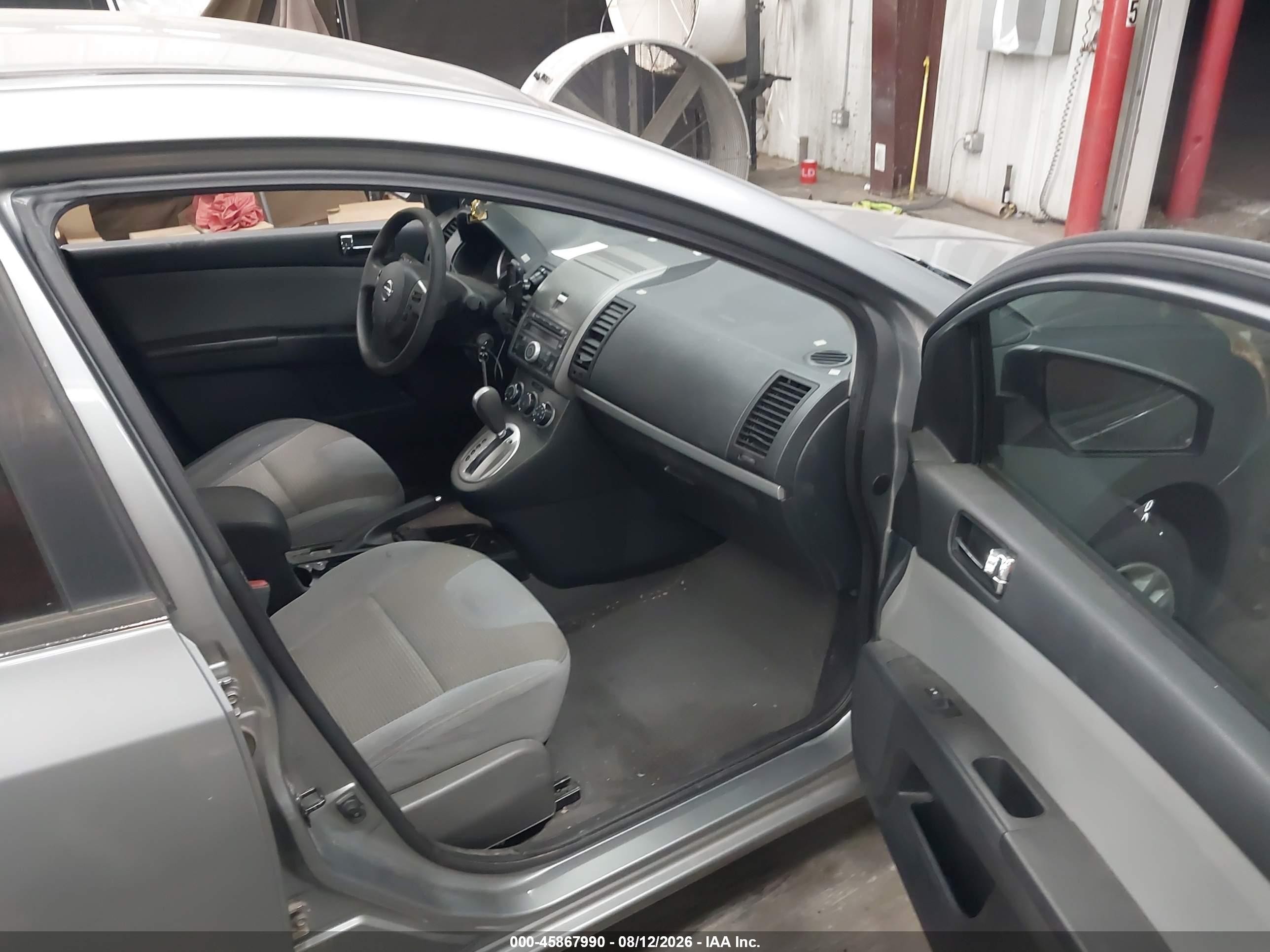 2012 Nissan Sentra 2.0 S Gray vin: 3N1AB6AP8CL672718