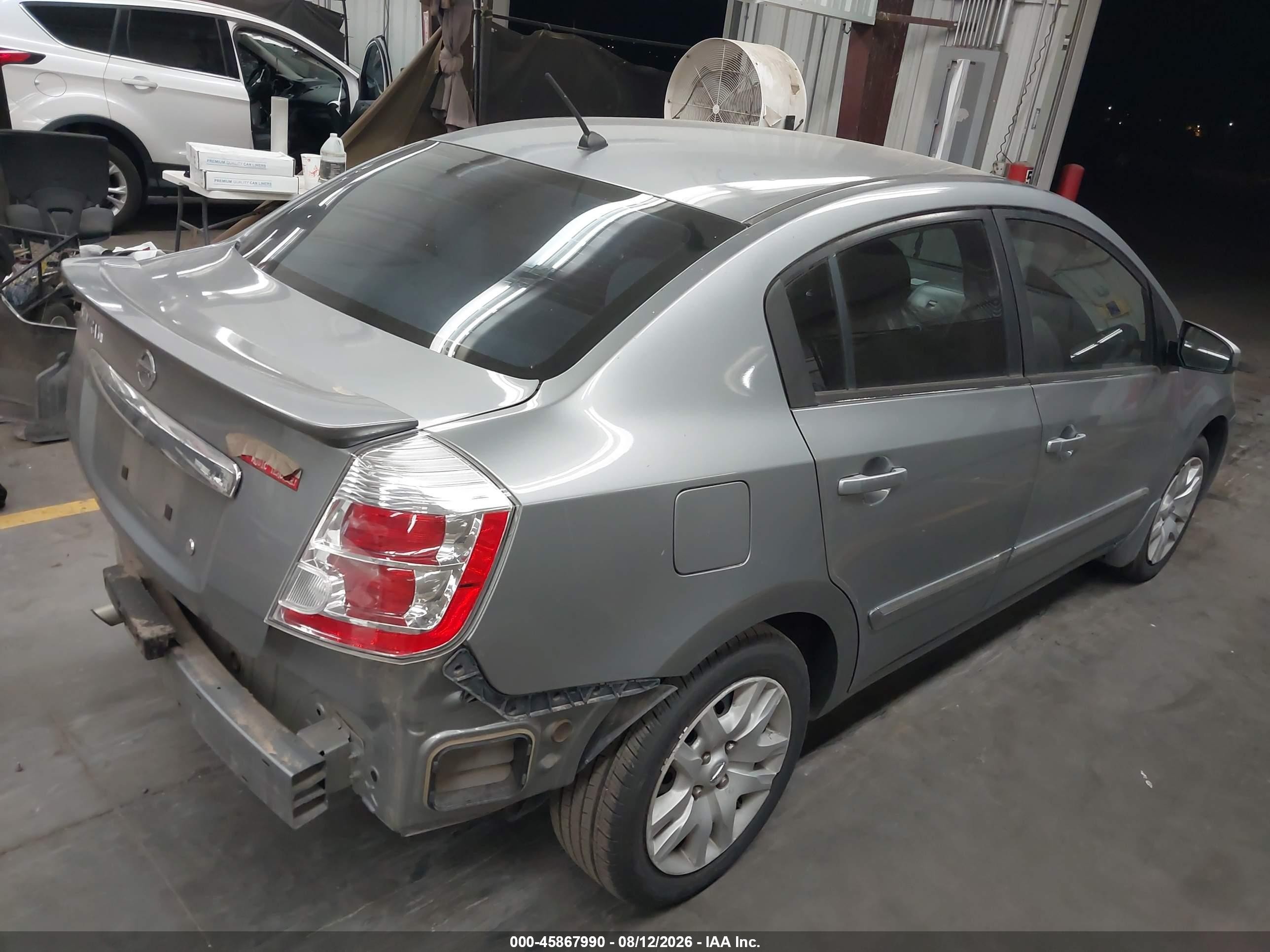 2012 Nissan Sentra 2.0 S Gray vin: 3N1AB6AP8CL672718