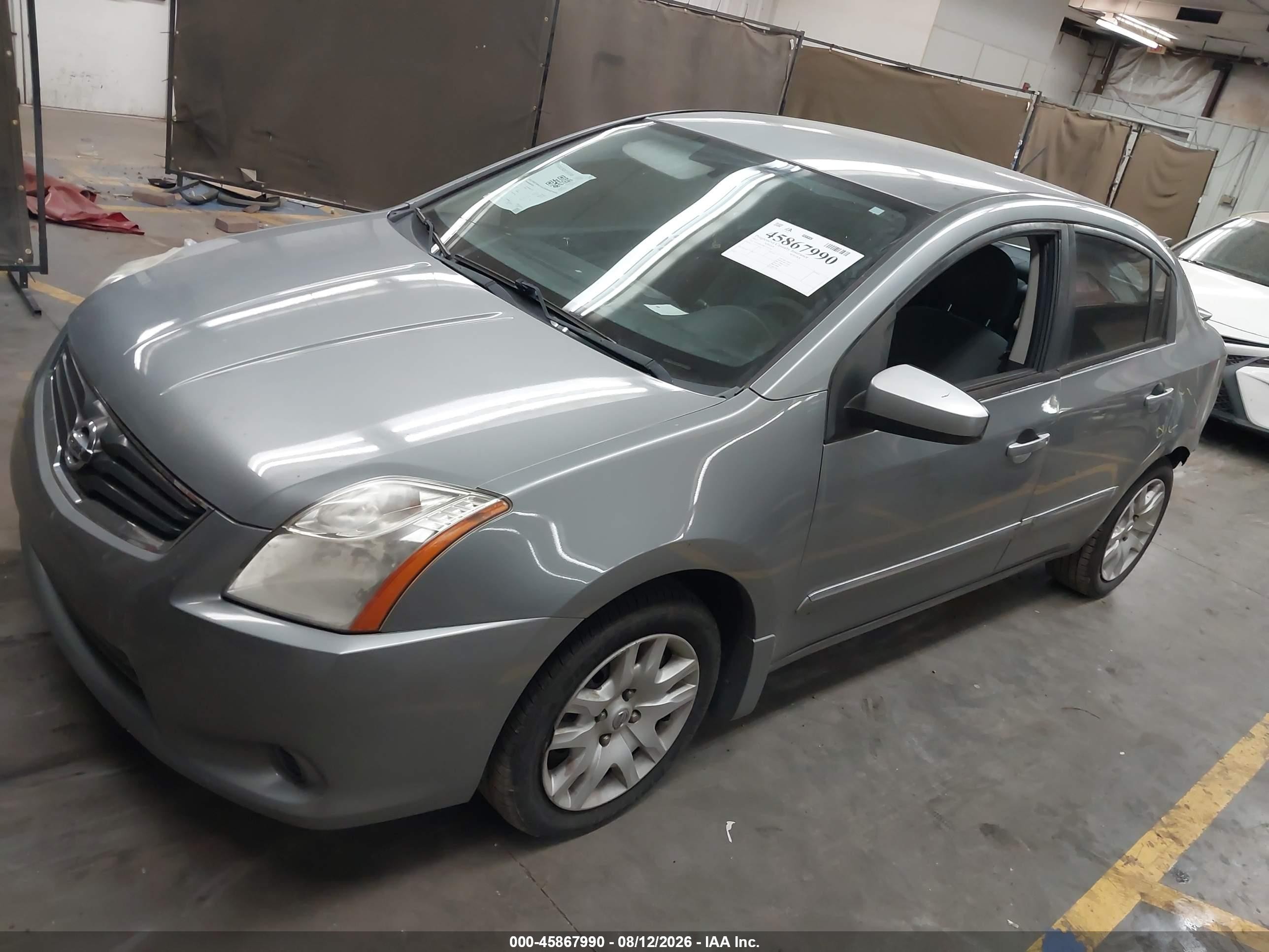 2012 Nissan Sentra 2.0 S Gray vin: 3N1AB6AP8CL672718