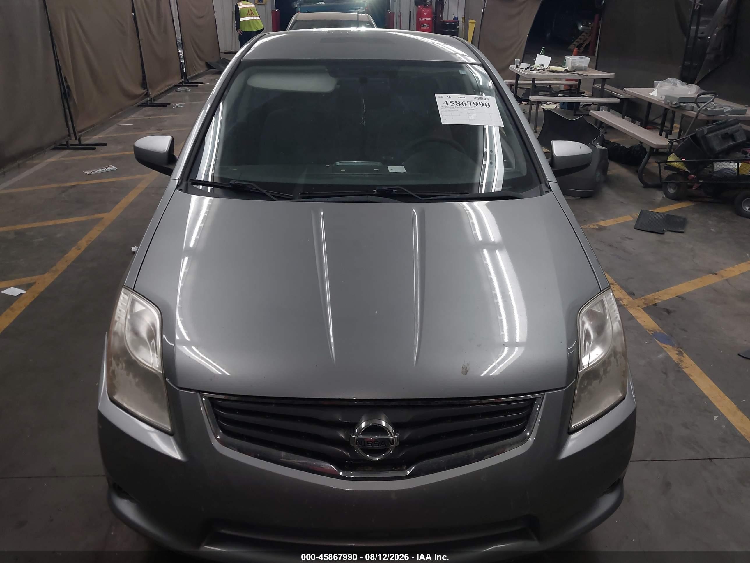 2012 Nissan Sentra 2.0 S Gray vin: 3N1AB6AP8CL672718