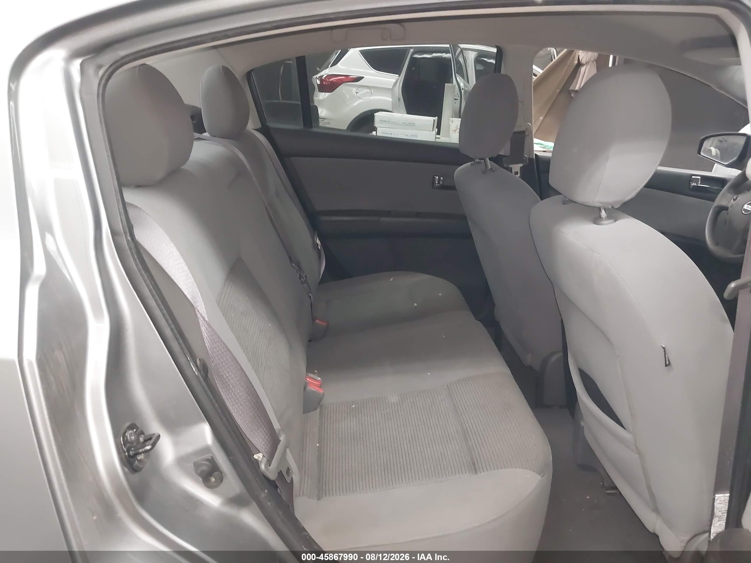 2012 Nissan Sentra 2.0 S Gray vin: 3N1AB6AP8CL672718