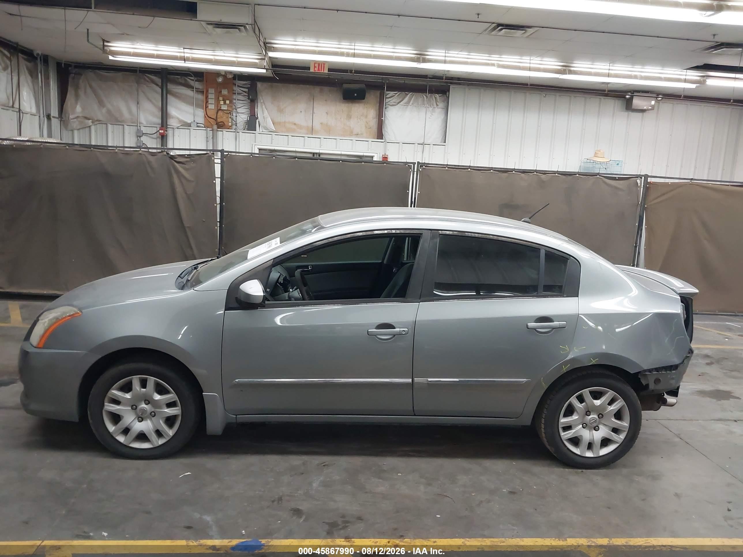 2012 Nissan Sentra 2.0 S Gray vin: 3N1AB6AP8CL672718