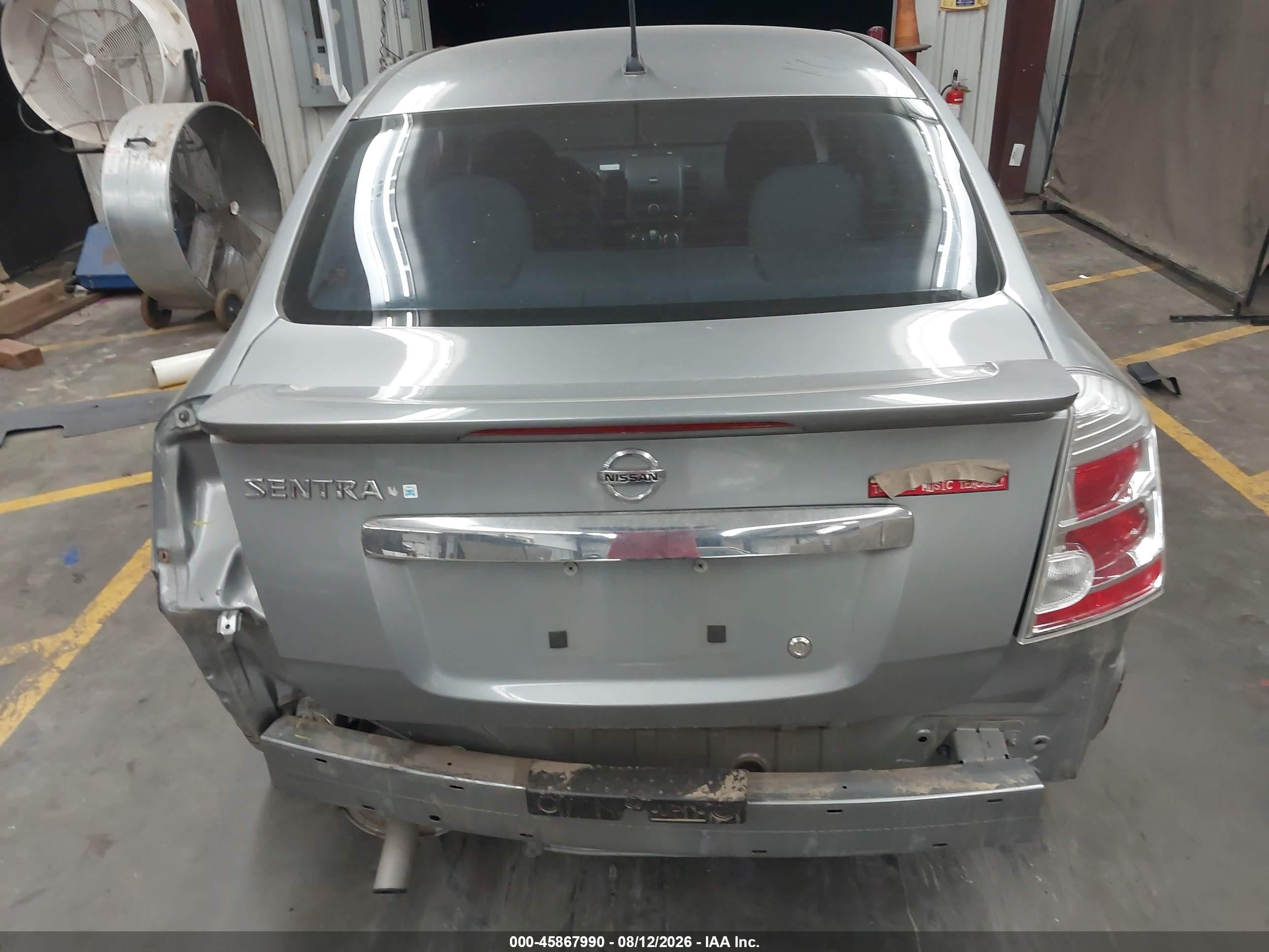 2012 Nissan Sentra 2.0 S Gray vin: 3N1AB6AP8CL672718