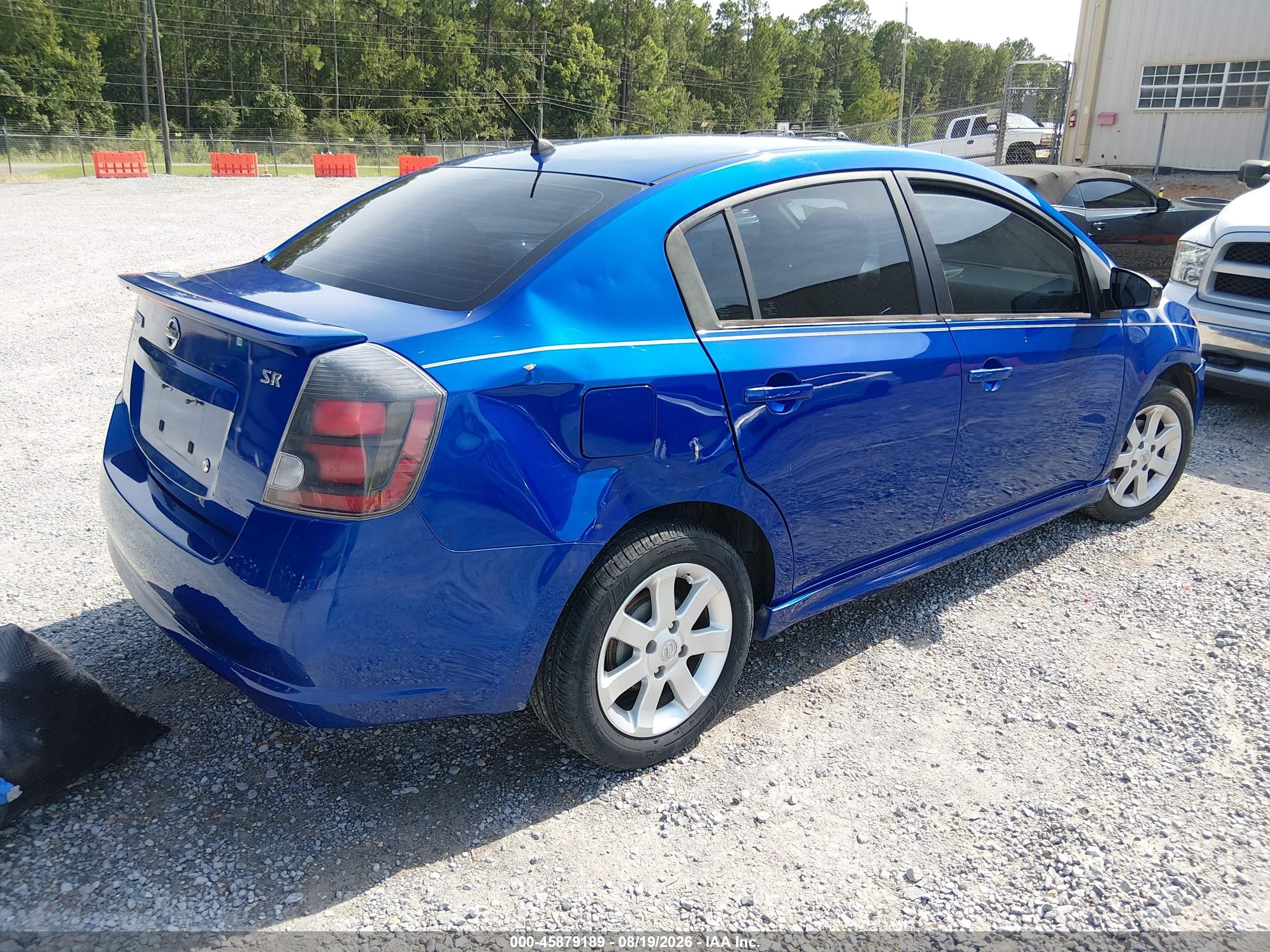 2012 Nissan Sentra 2.0 Sr Blue vin: 3N1AB6AP8CL695402