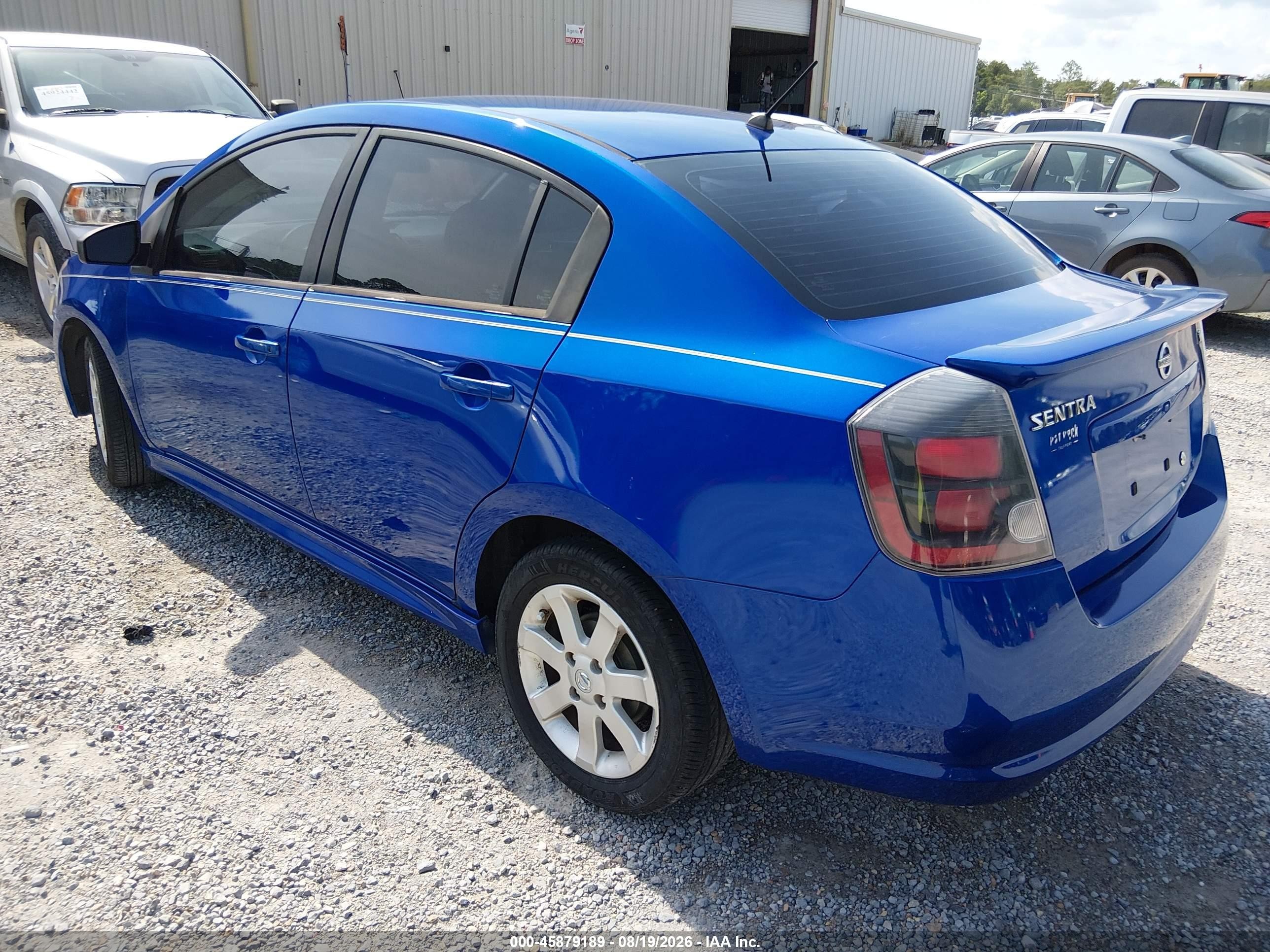 2012 Nissan Sentra 2.0 Sr Blue vin: 3N1AB6AP8CL695402
