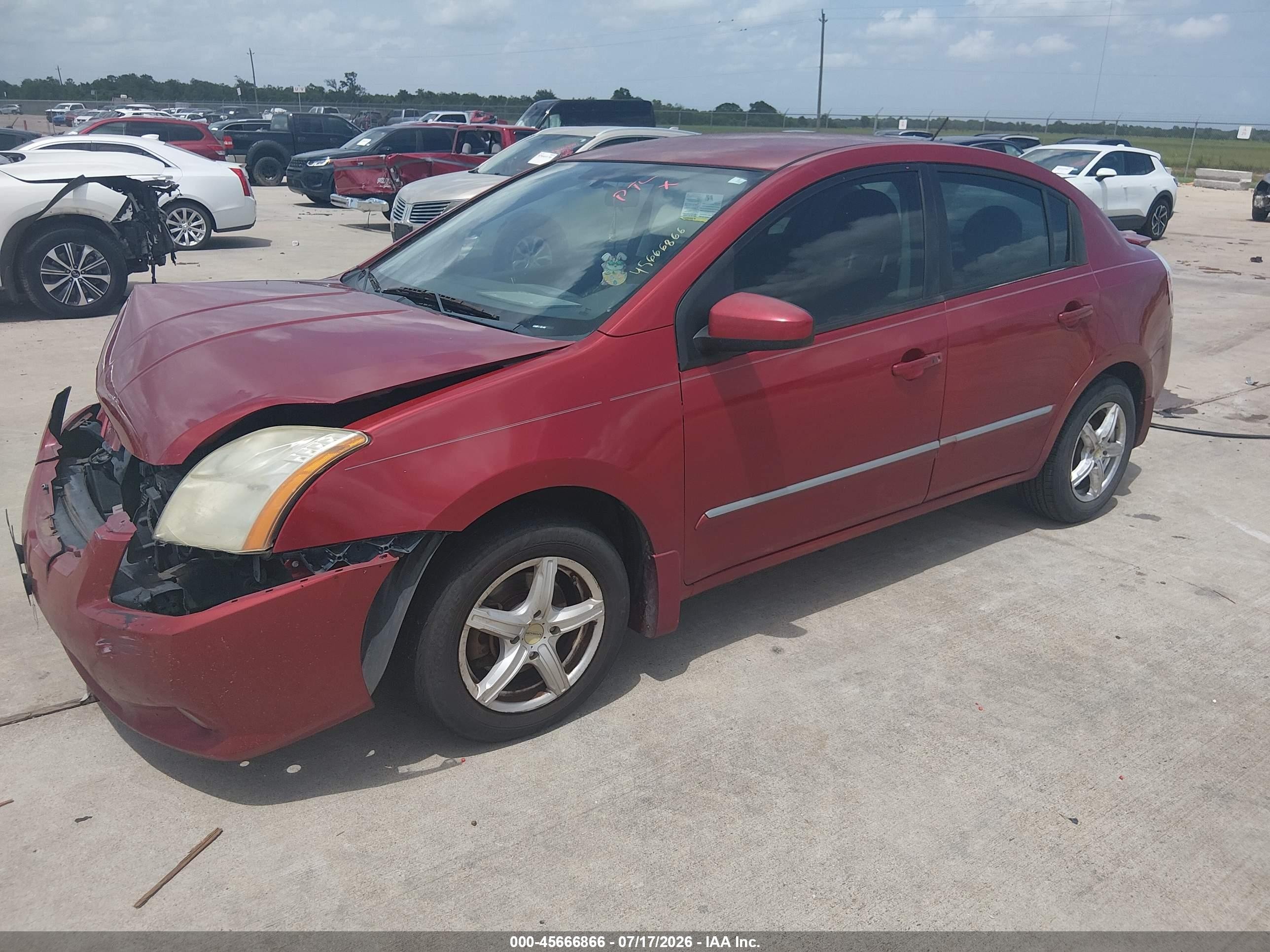 2012 Nissan Sentra 2.0 Sl Red vin: 3N1AB6AP8CL700677