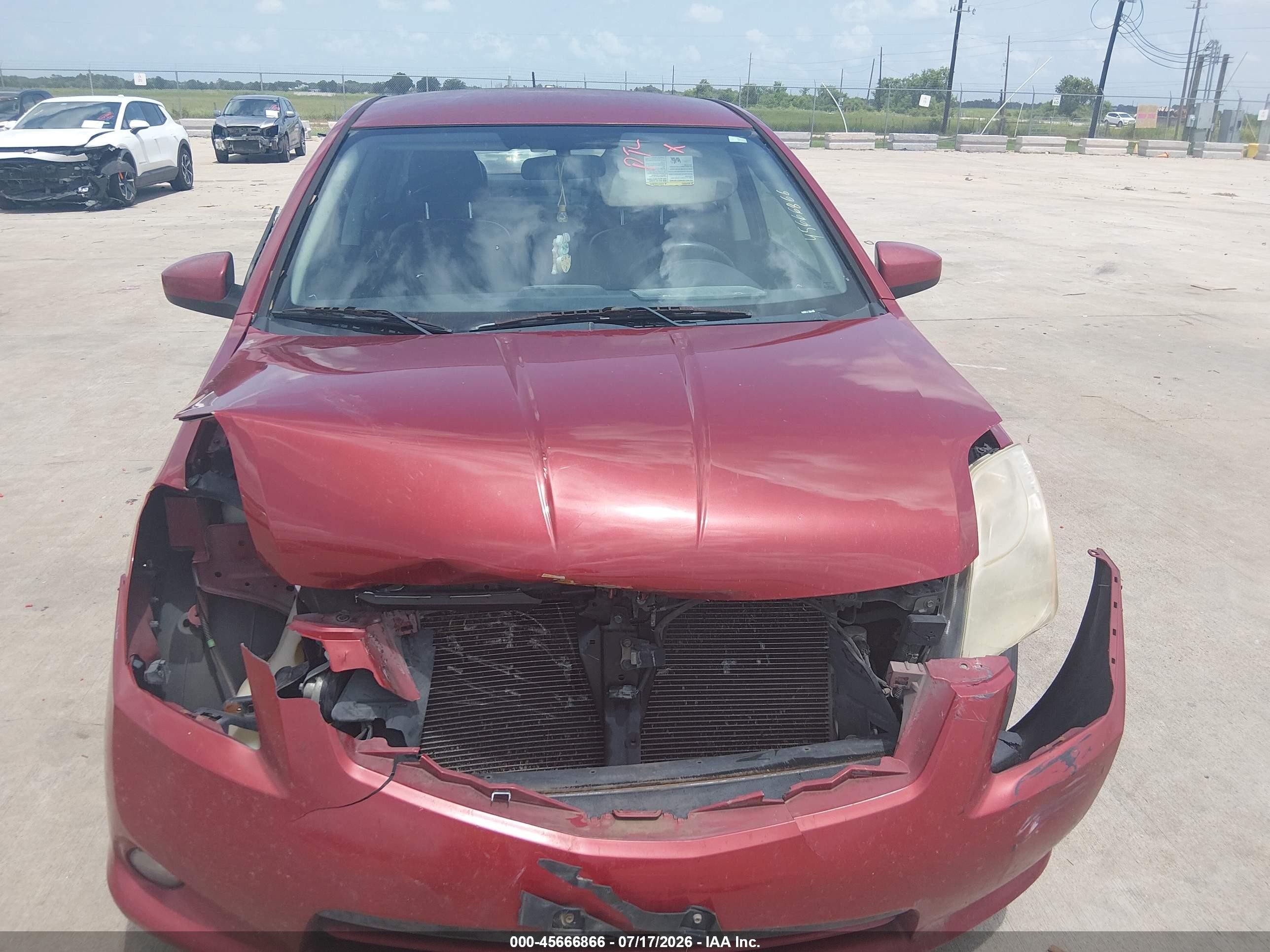 2012 Nissan Sentra 2.0 Sl Red vin: 3N1AB6AP8CL700677