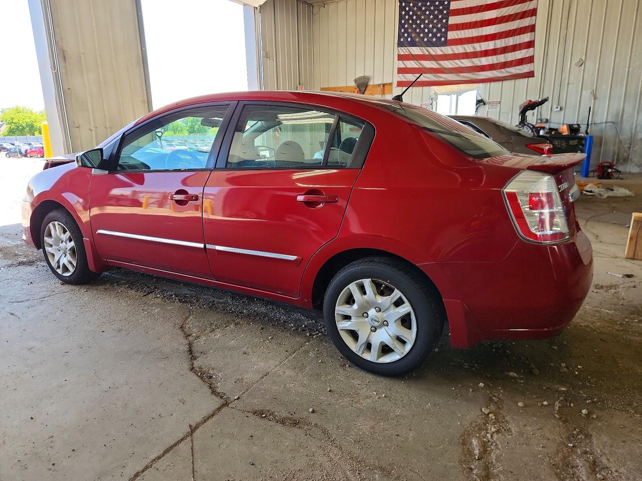 2012 Nissan Sentra Red vin: 3N1AB6AP8CL707385