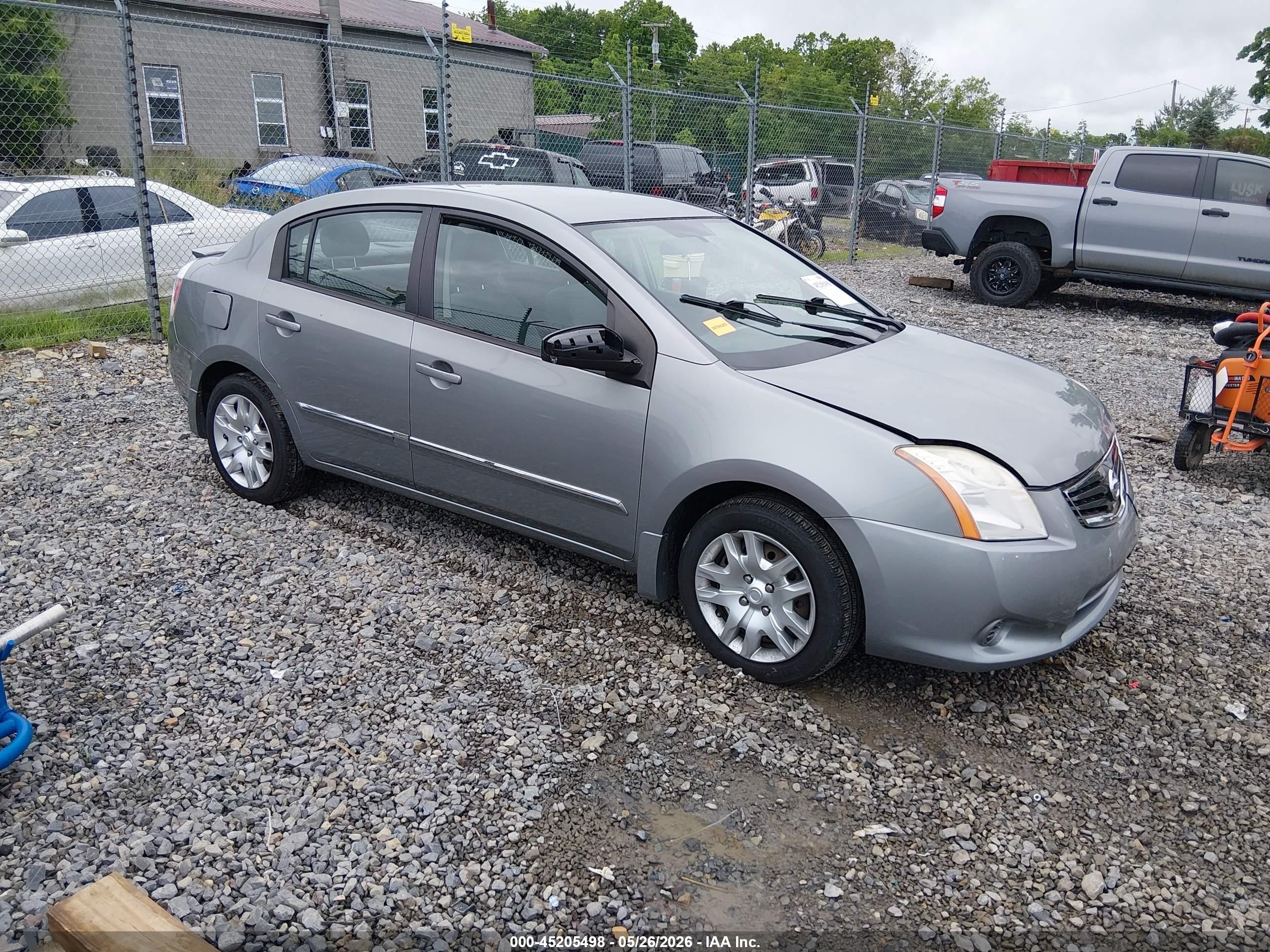 2012 Nissan Sentra 2.0 S Gray vin: 3N1AB6AP8CL708858