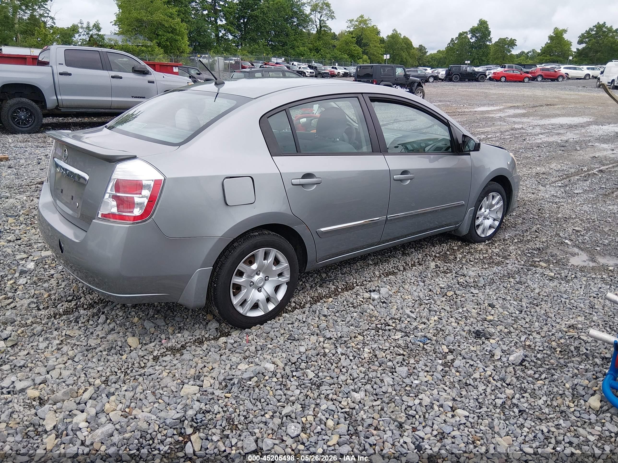 2012 Nissan Sentra 2.0 S Gray vin: 3N1AB6AP8CL708858
