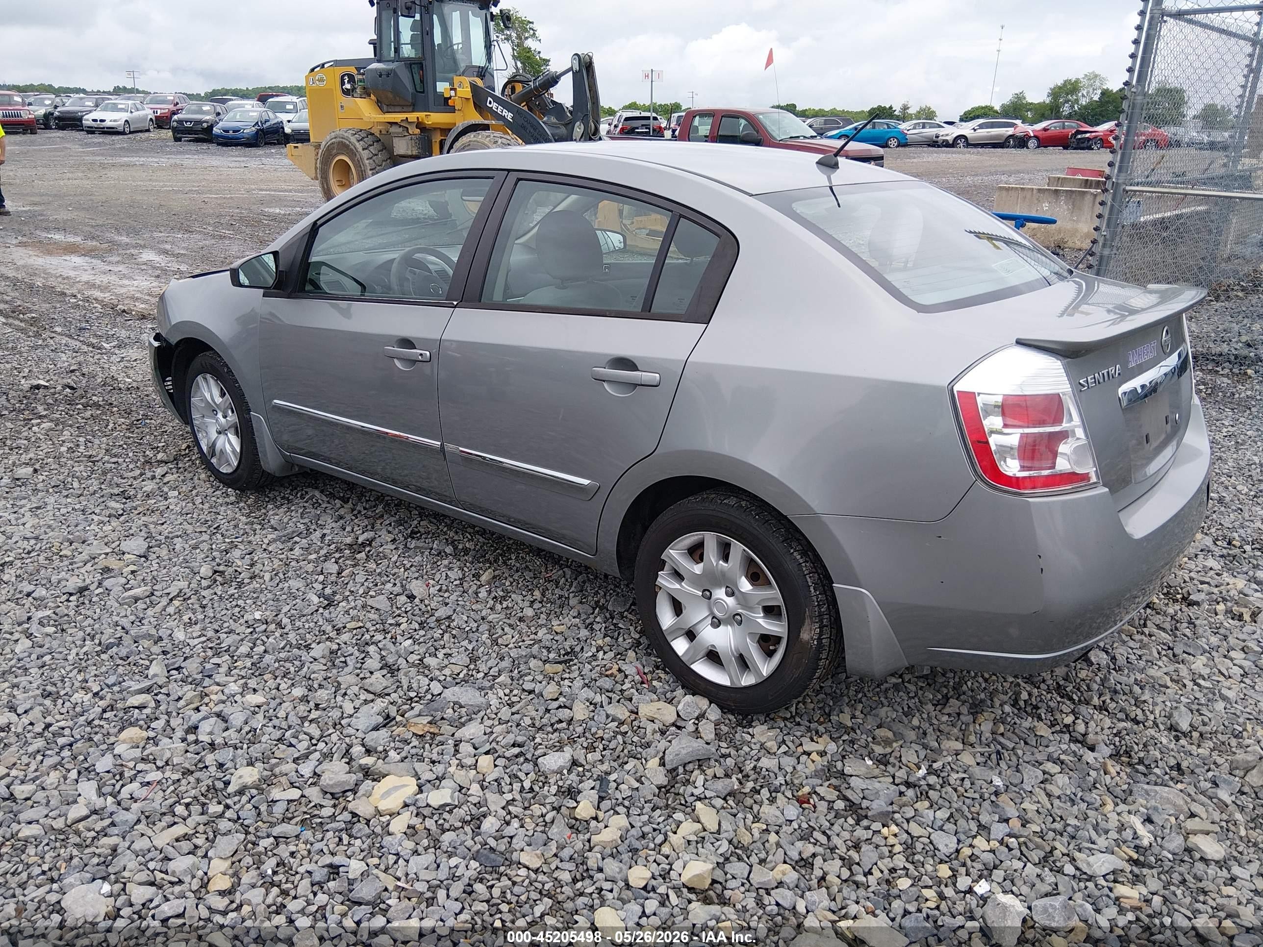 2012 Nissan Sentra 2.0 S Gray vin: 3N1AB6AP8CL708858
