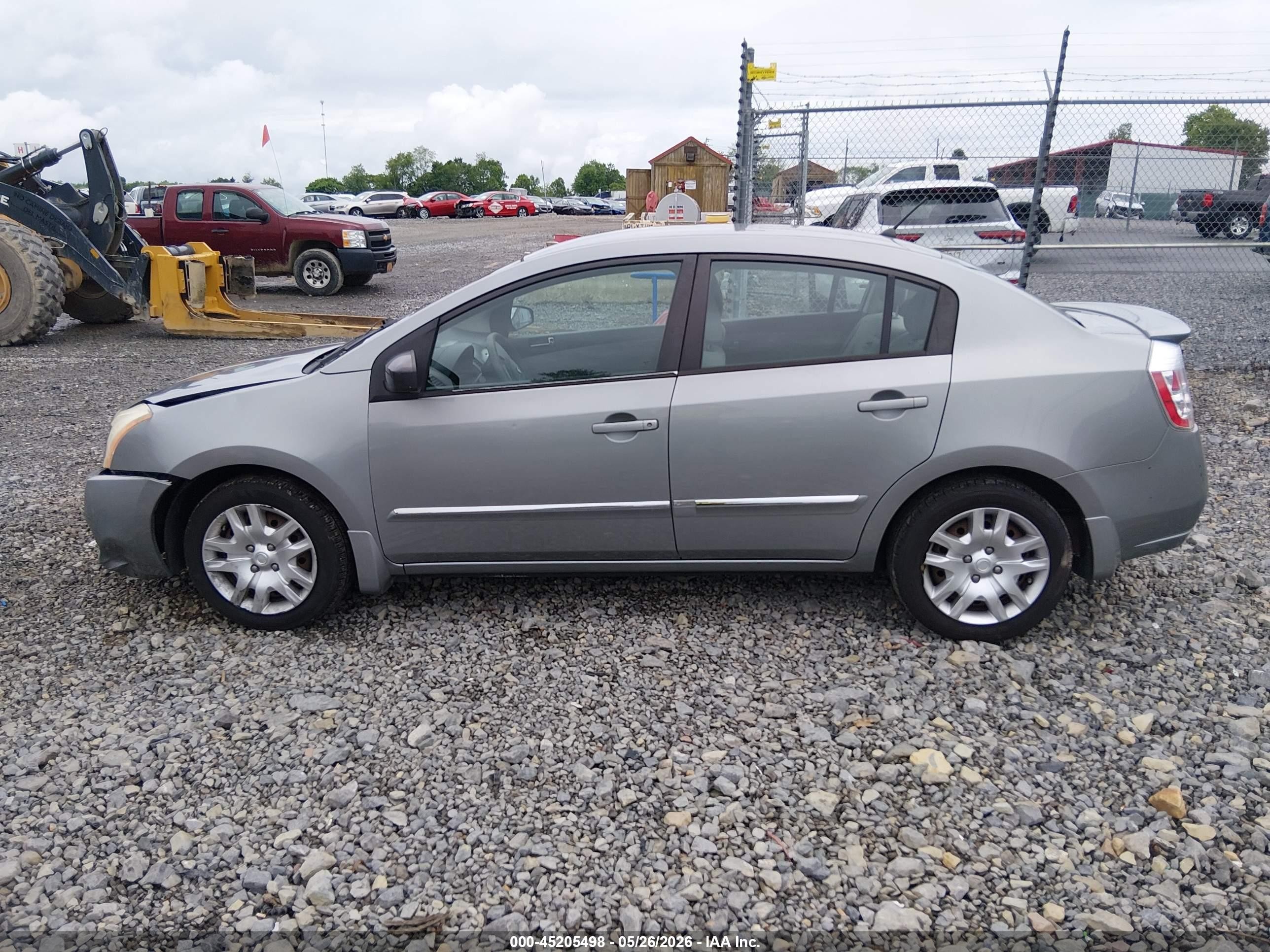 2012 Nissan Sentra 2.0 S Gray vin: 3N1AB6AP8CL708858