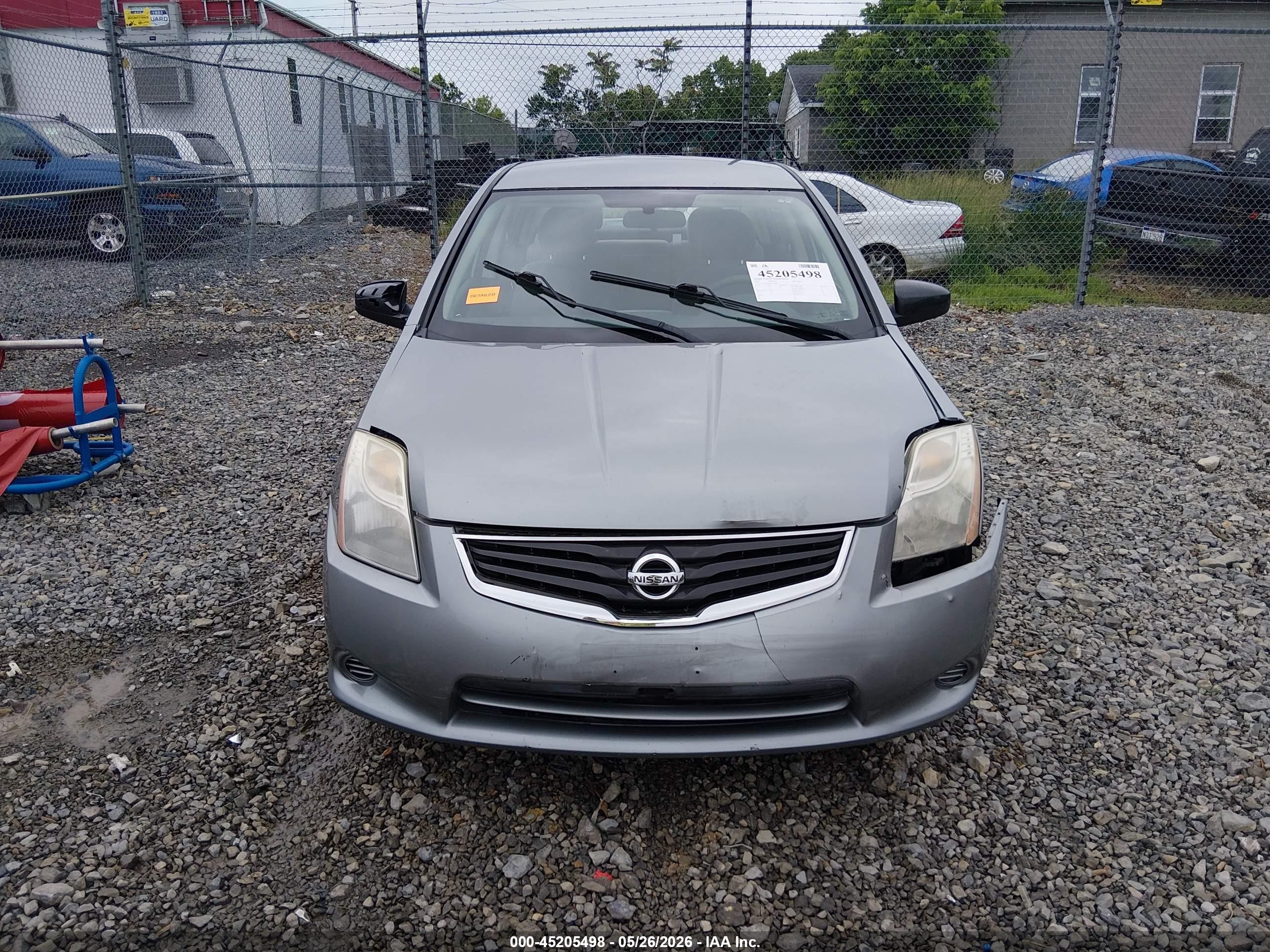 2012 Nissan Sentra 2.0 S Gray vin: 3N1AB6AP8CL708858