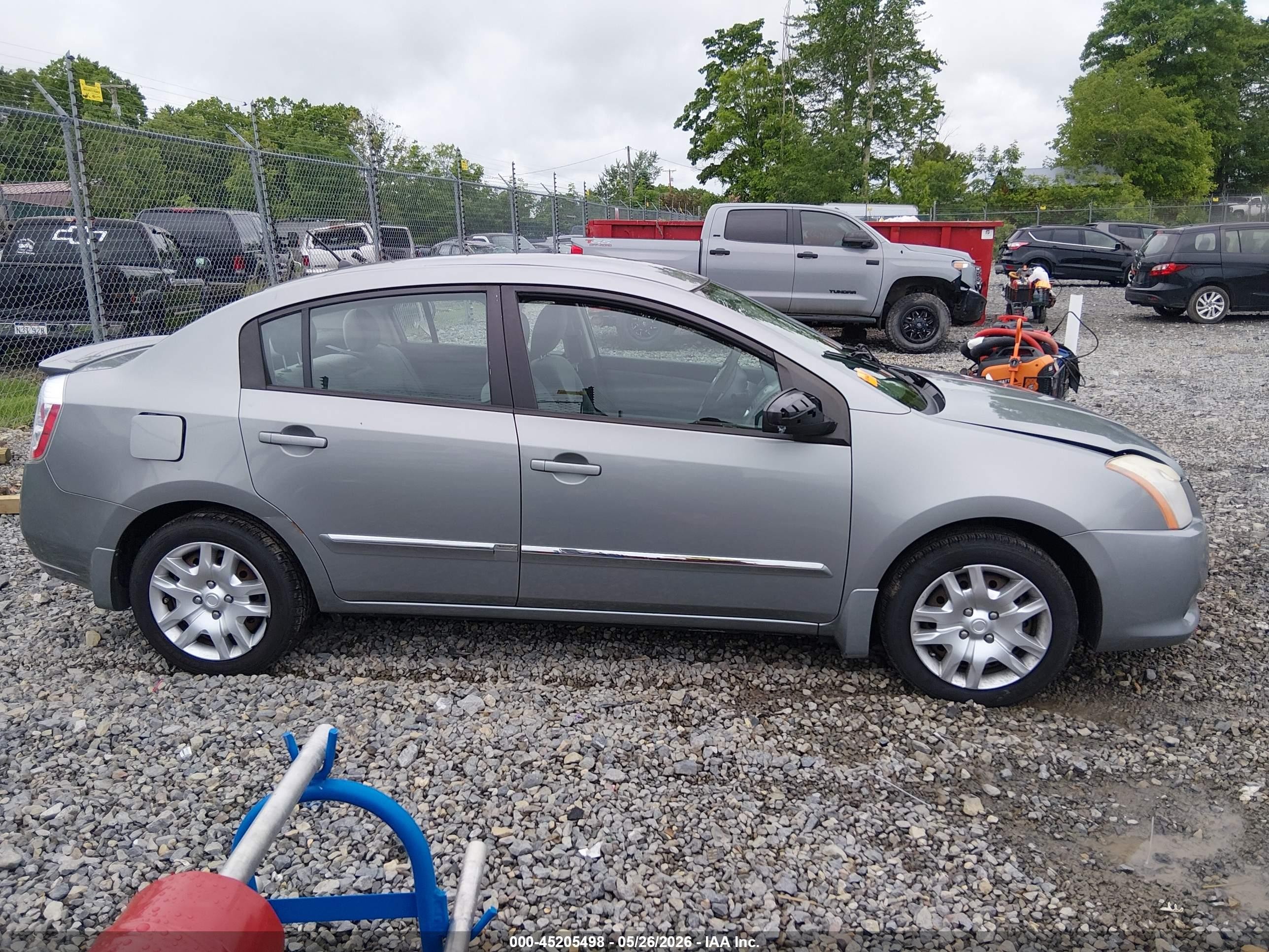 2012 Nissan Sentra 2.0 S Gray vin: 3N1AB6AP8CL708858