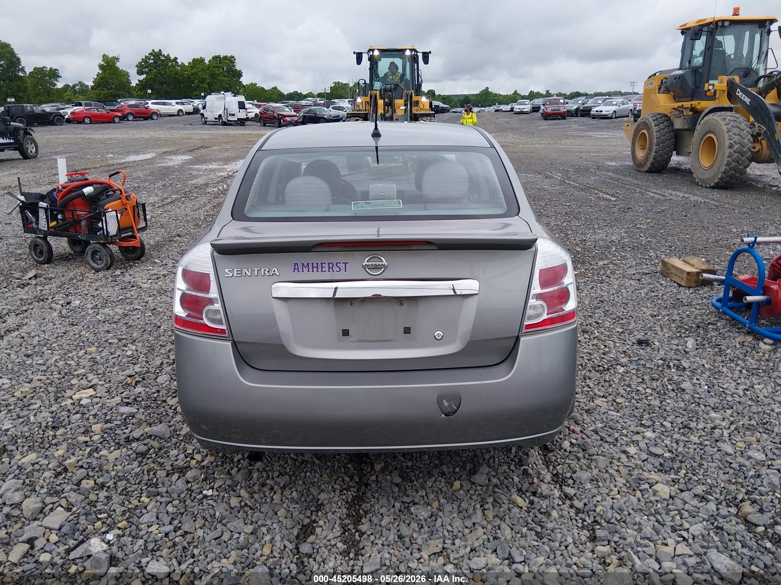 2012 Nissan Sentra 2.0 S Gray vin: 3N1AB6AP8CL708858