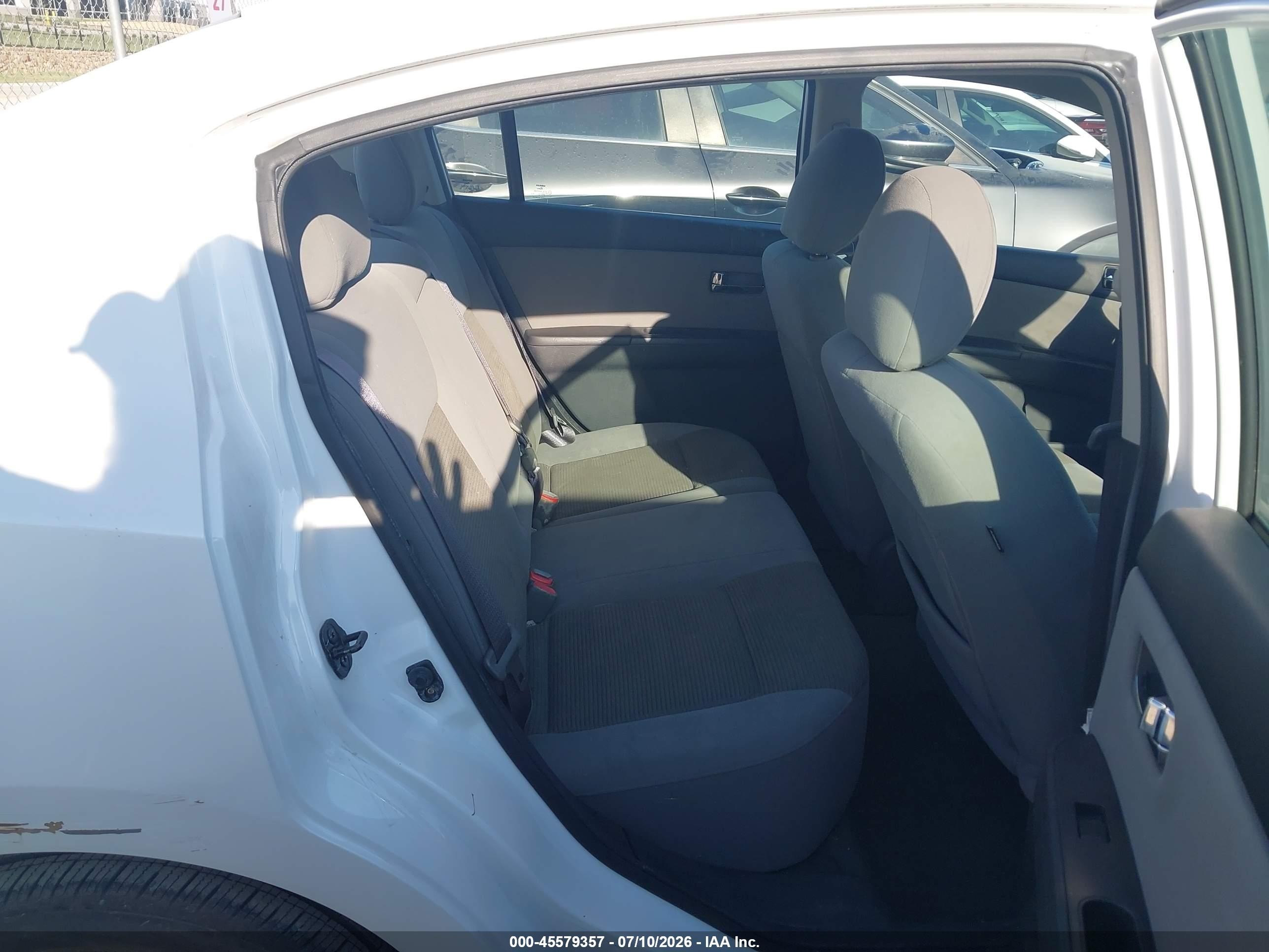 2012 Nissan Sentra 2.0 S Белый vin: 3N1AB6AP8CL714661