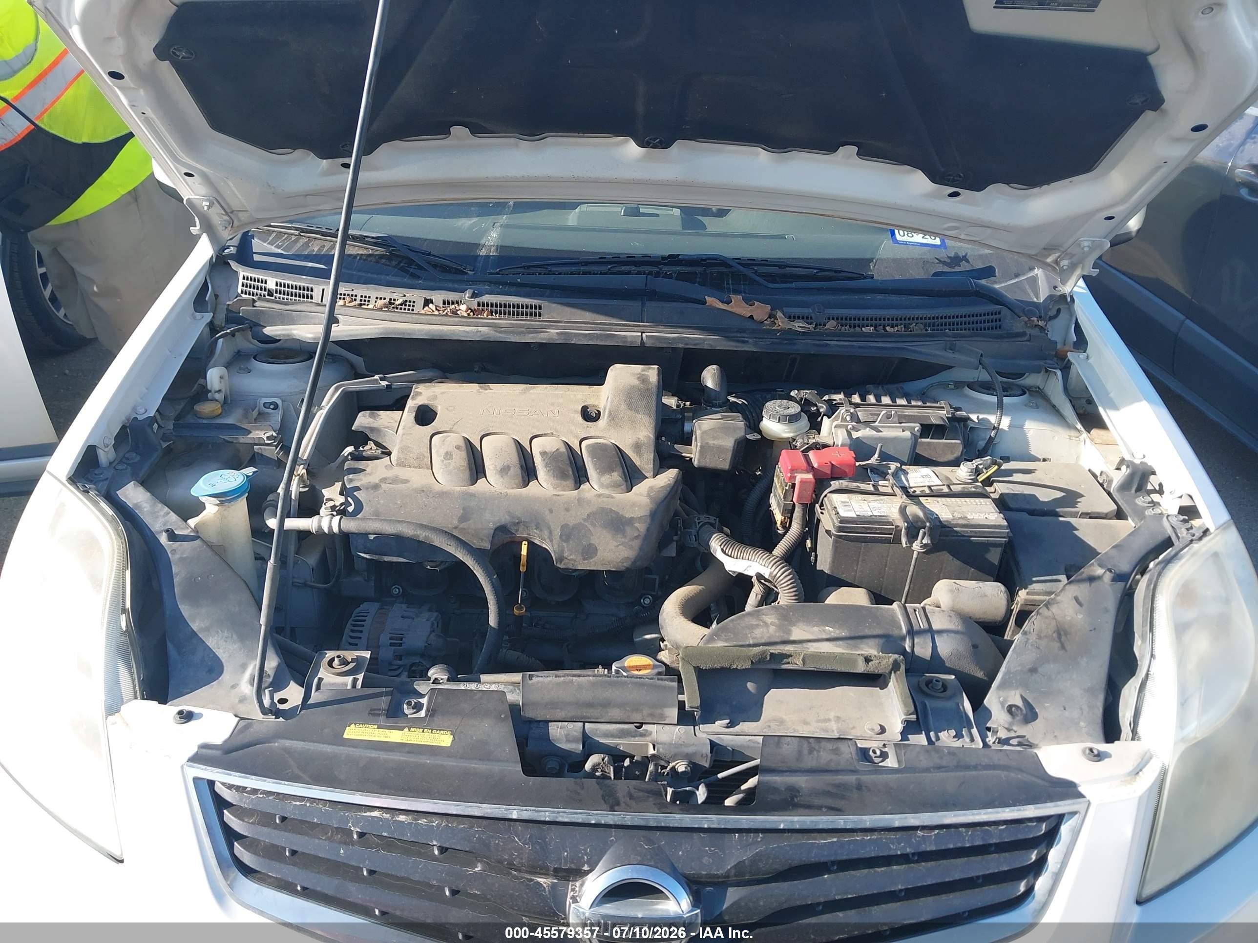 2012 Nissan Sentra 2.0 S Белый vin: 3N1AB6AP8CL714661