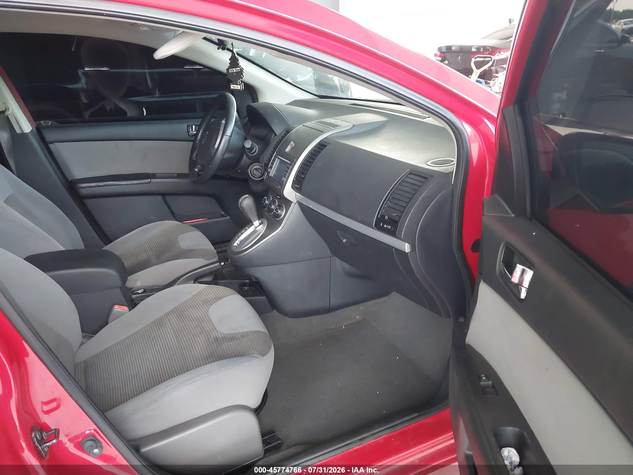 2012 Nissan Sentra 2.0 Sr Red vin: 3N1AB6AP8CL719469