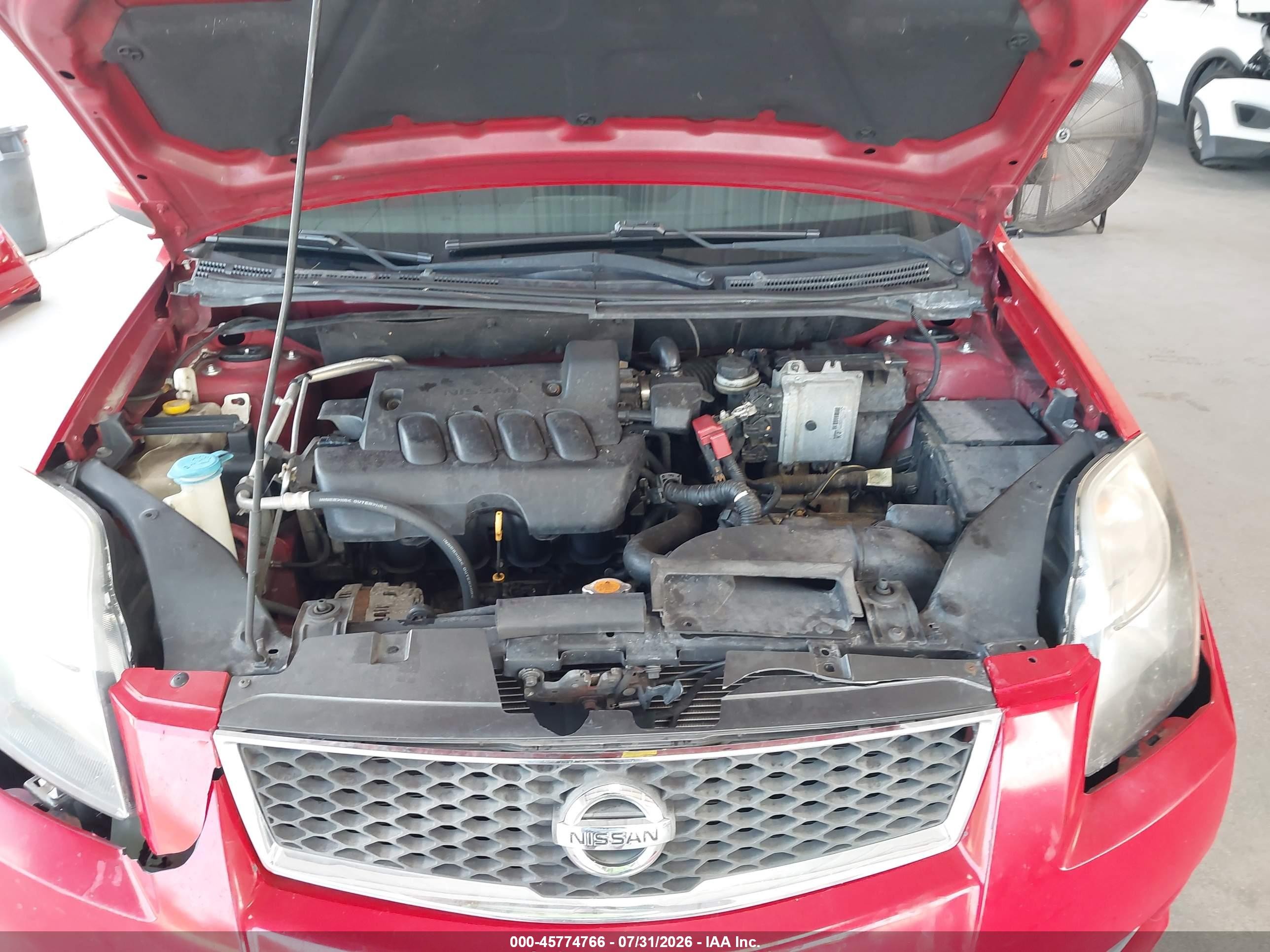 2012 Nissan Sentra 2.0 Sr Red vin: 3N1AB6AP8CL719469
